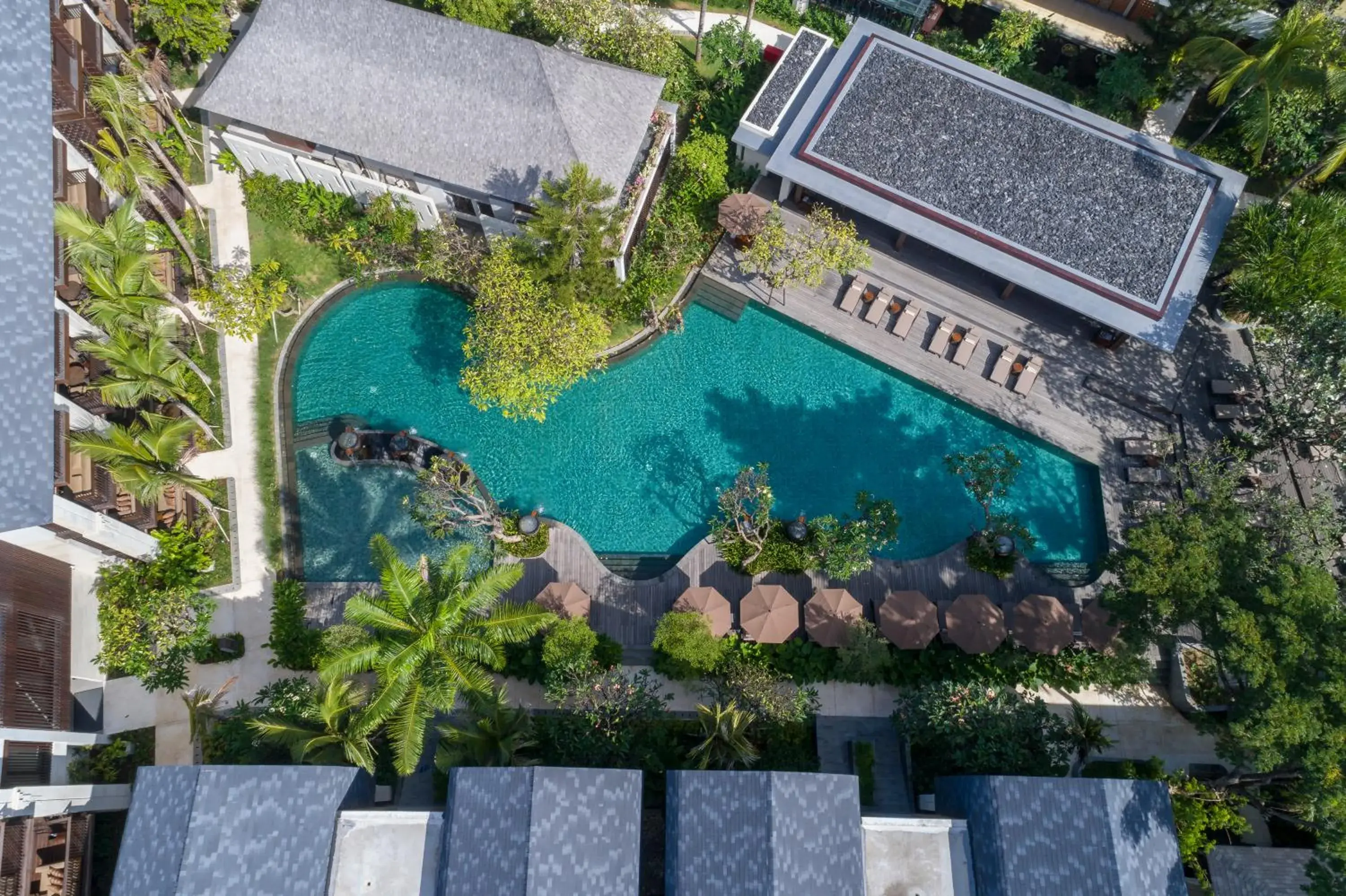 Bird's eye view, Pool View in Ramayana Suites and Resort
