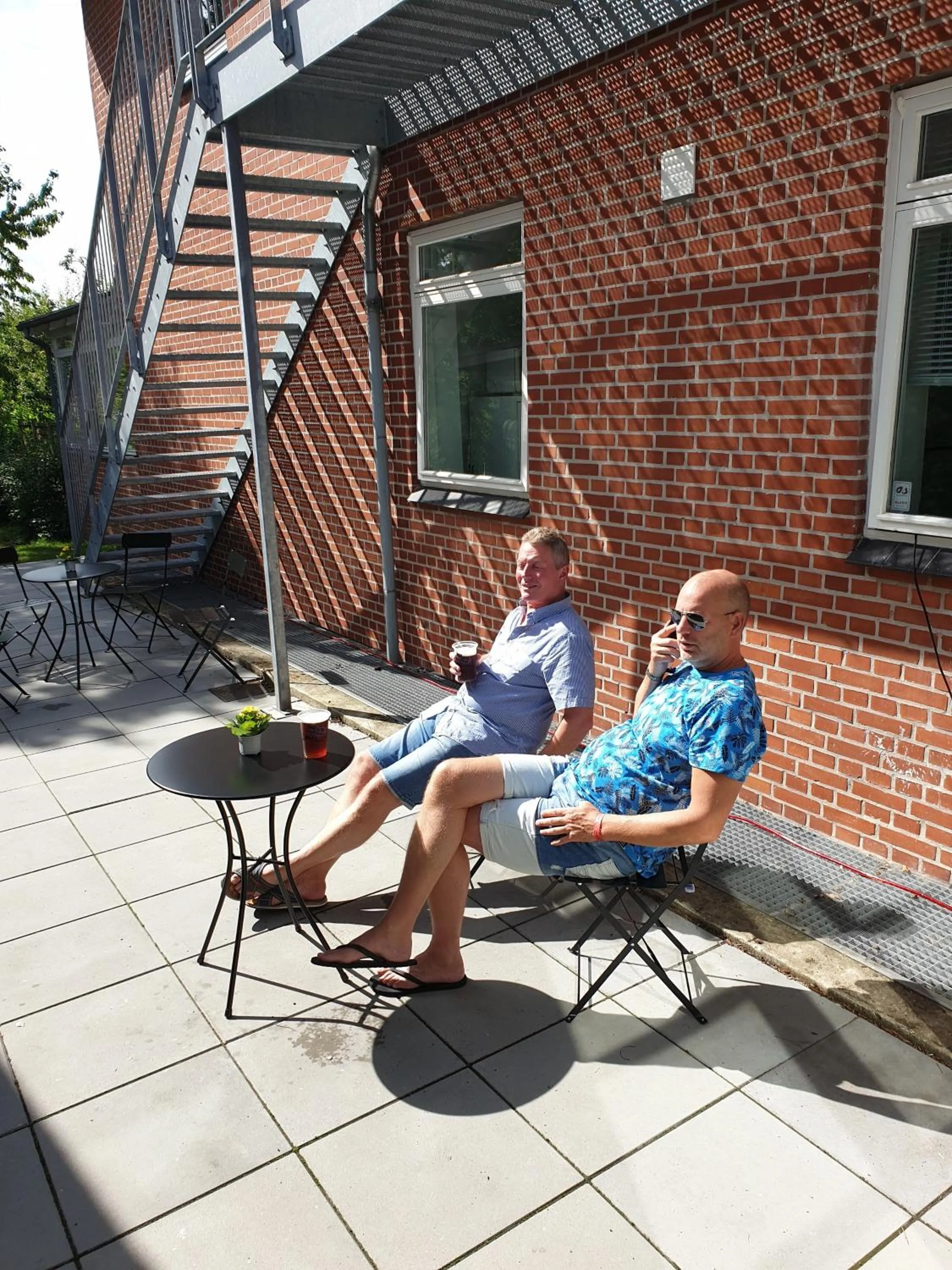 Patio in Aarhus Hostel og Hotel