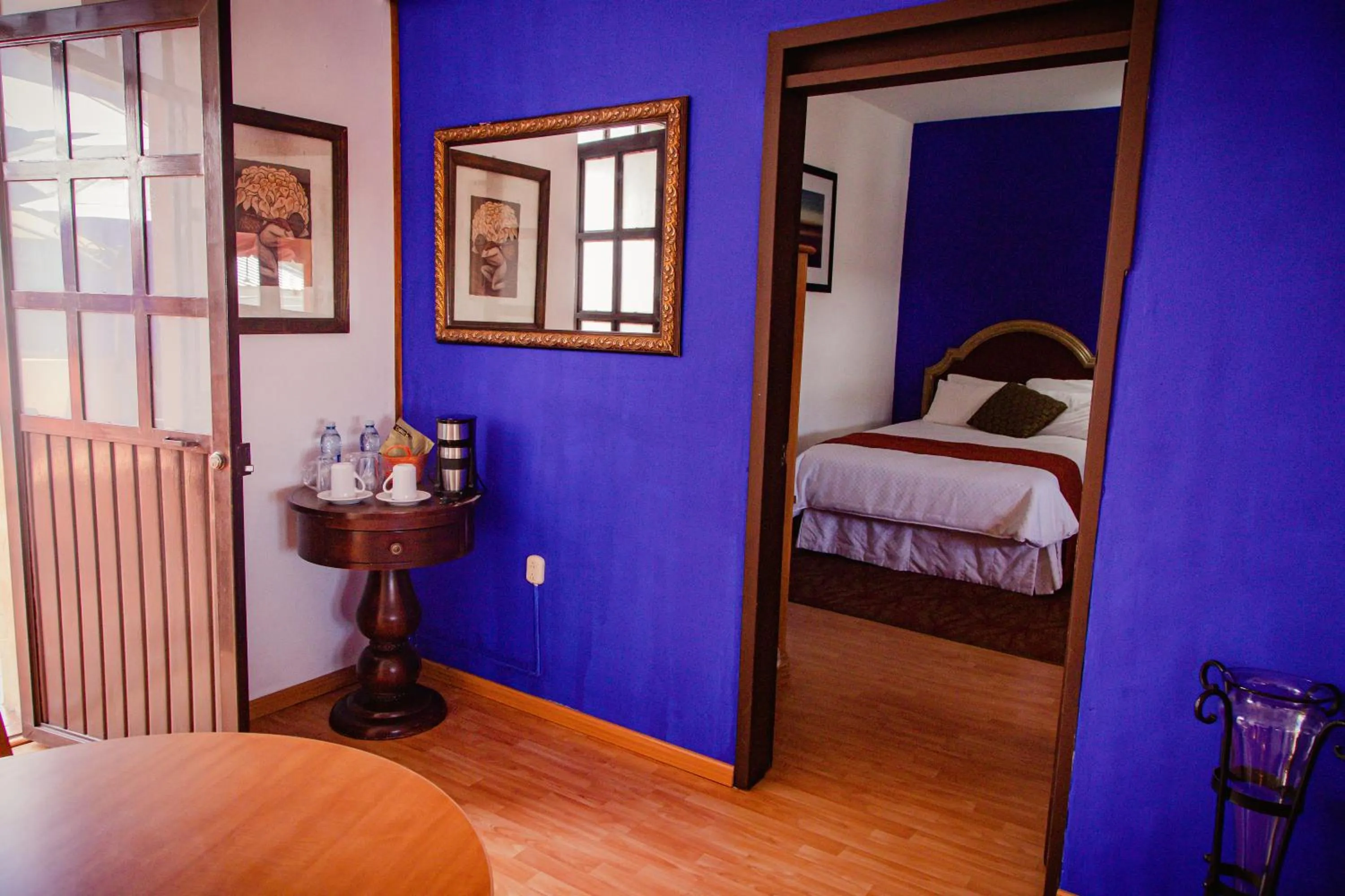 Bed in HOTEL BOUTIQUE EL VIEJO MUNDO