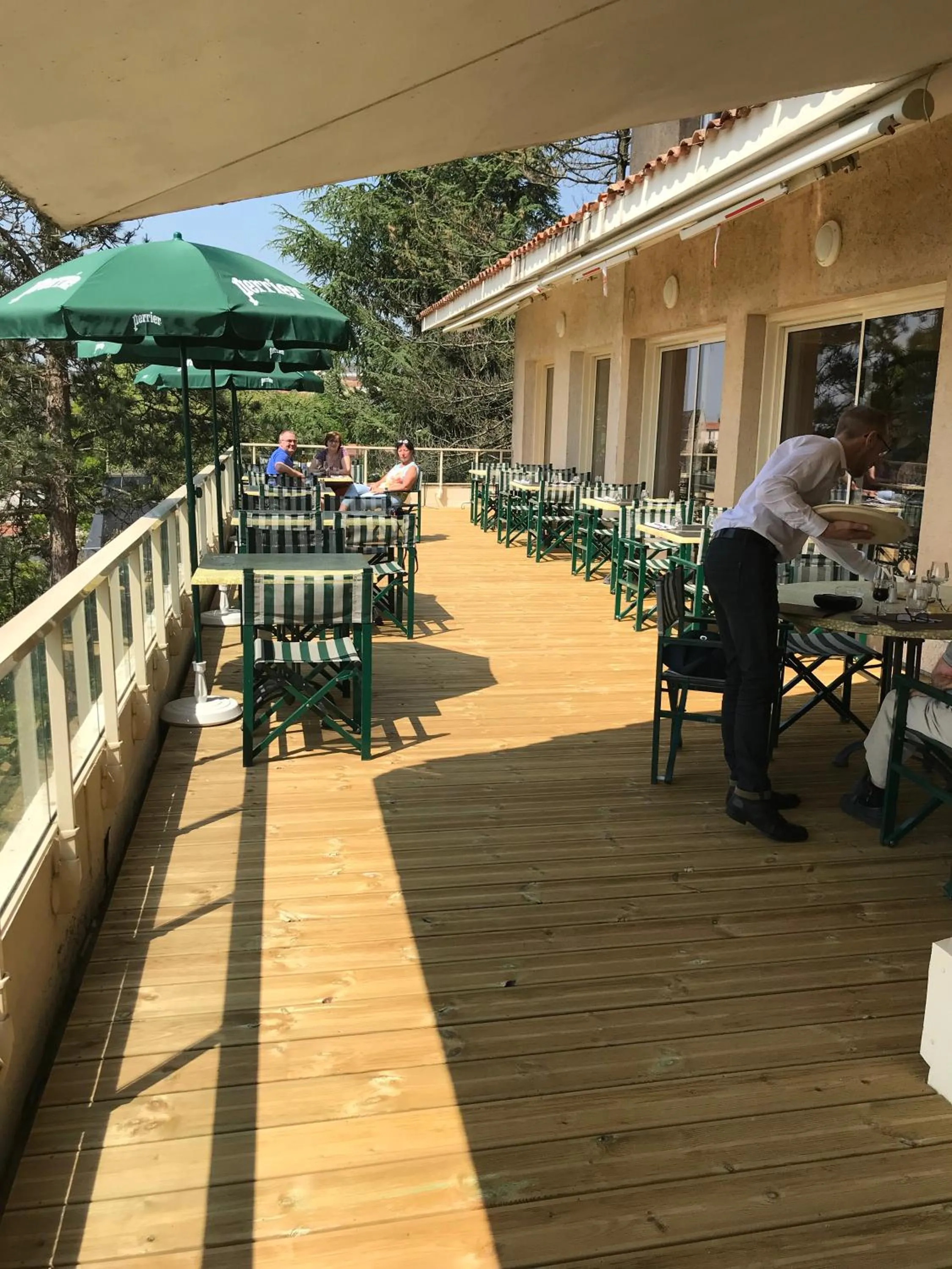 Balcony/Terrace in Logis Hôtel de la Bruyere