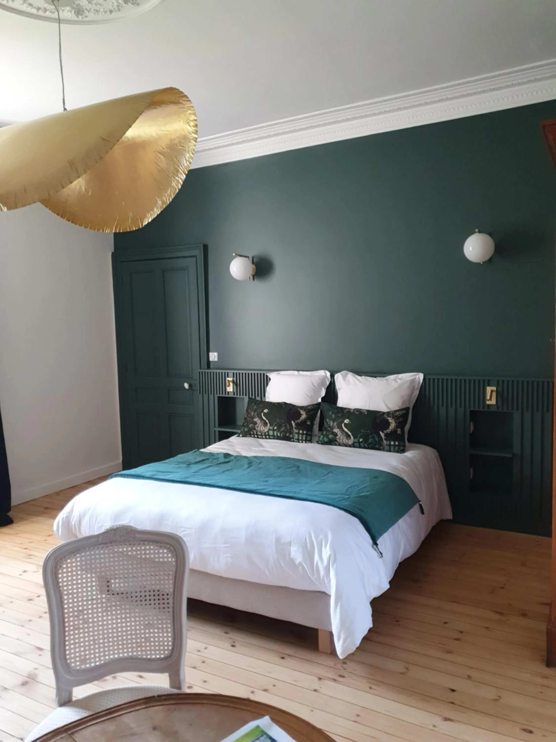 Bedroom, Bed in Château du Bois de La Noe