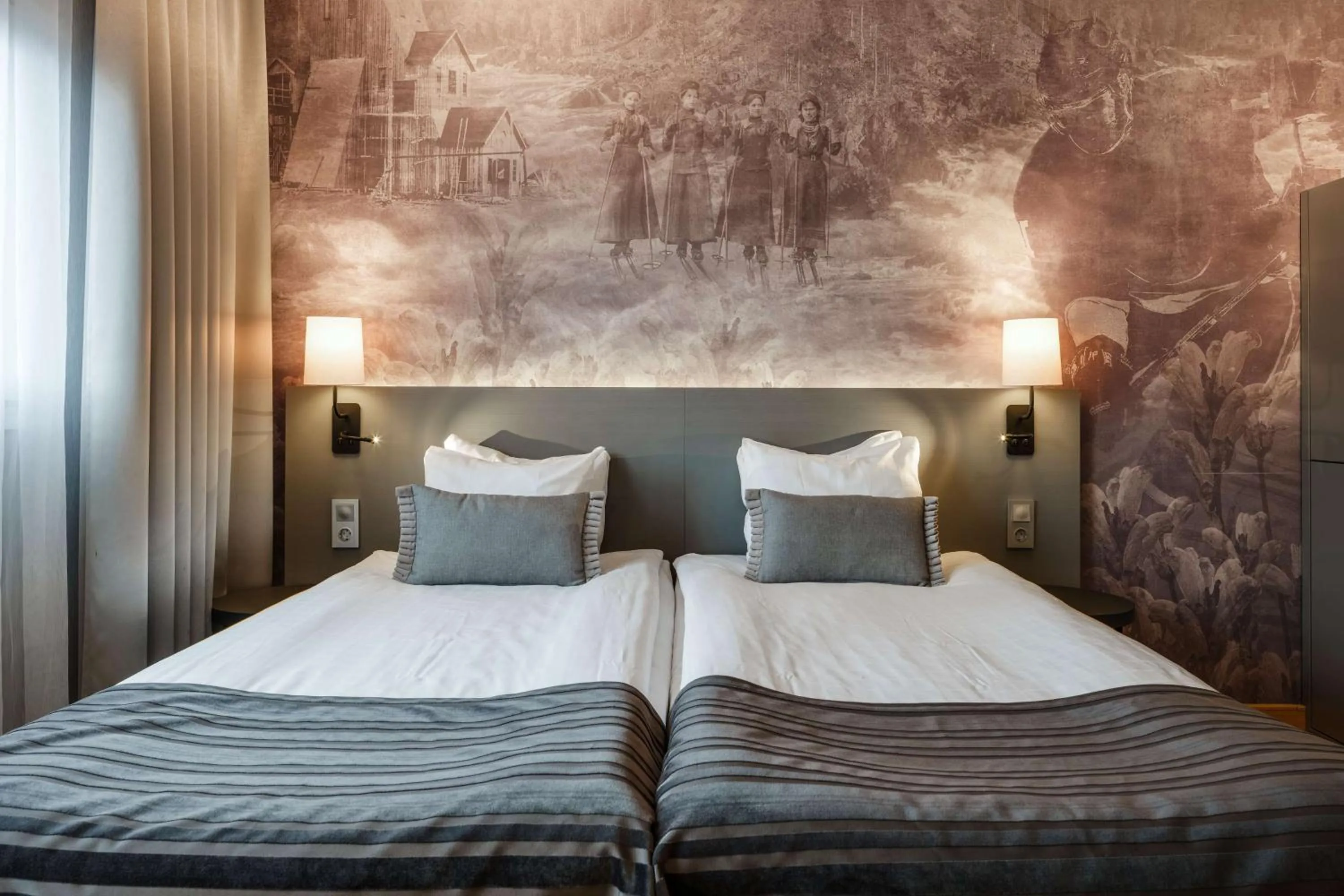 Bedroom, Bed in Scandic Skellefteå