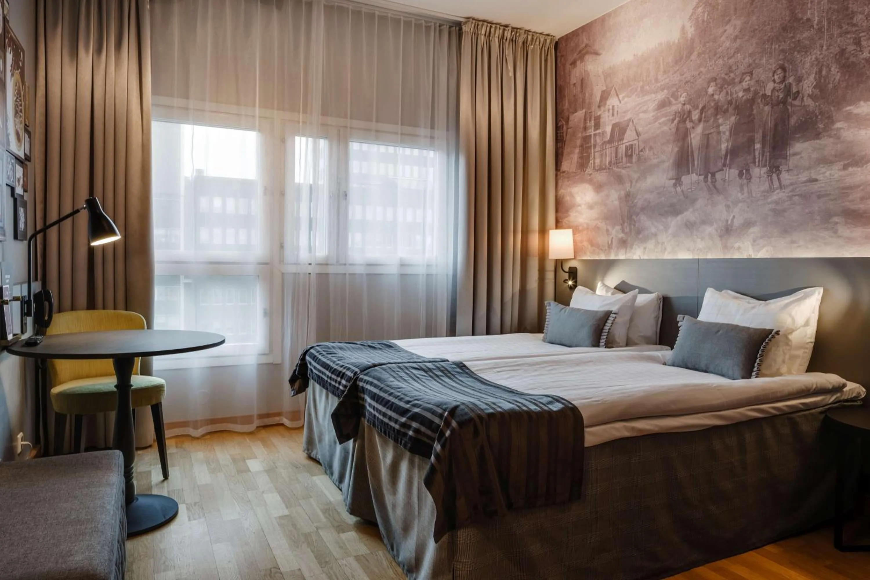 Bedroom, Bed in Scandic Skellefteå