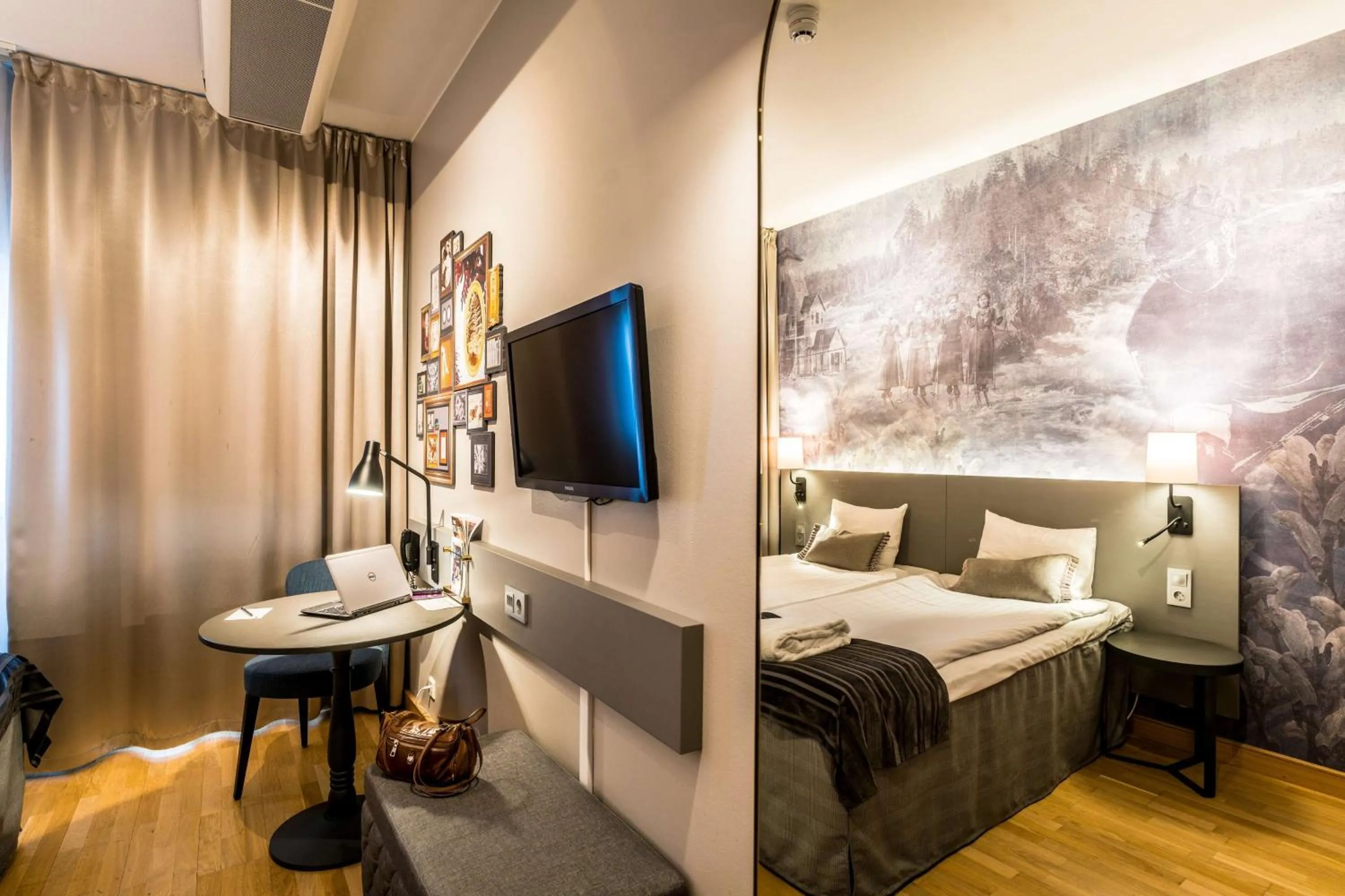 Bedroom, Bed in Scandic Skellefteå