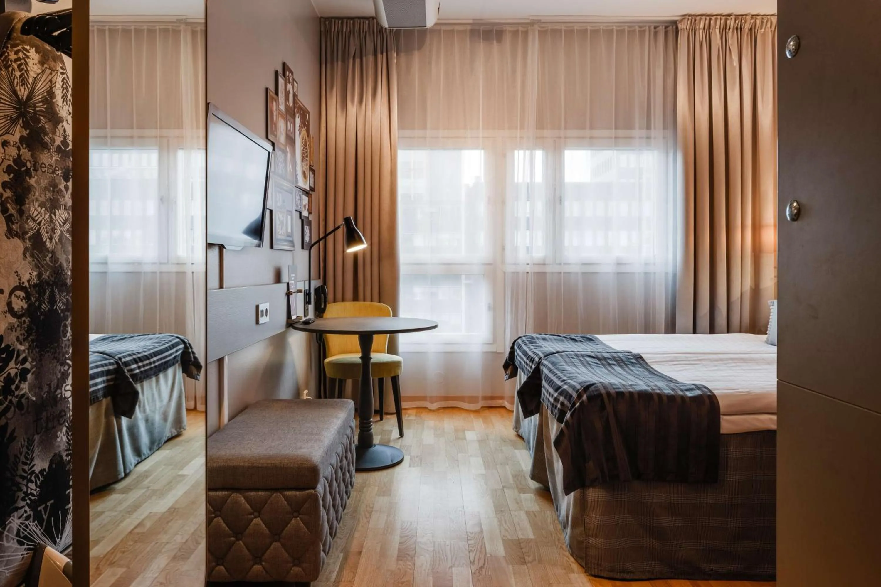 Bedroom, Bed in Scandic Skellefteå