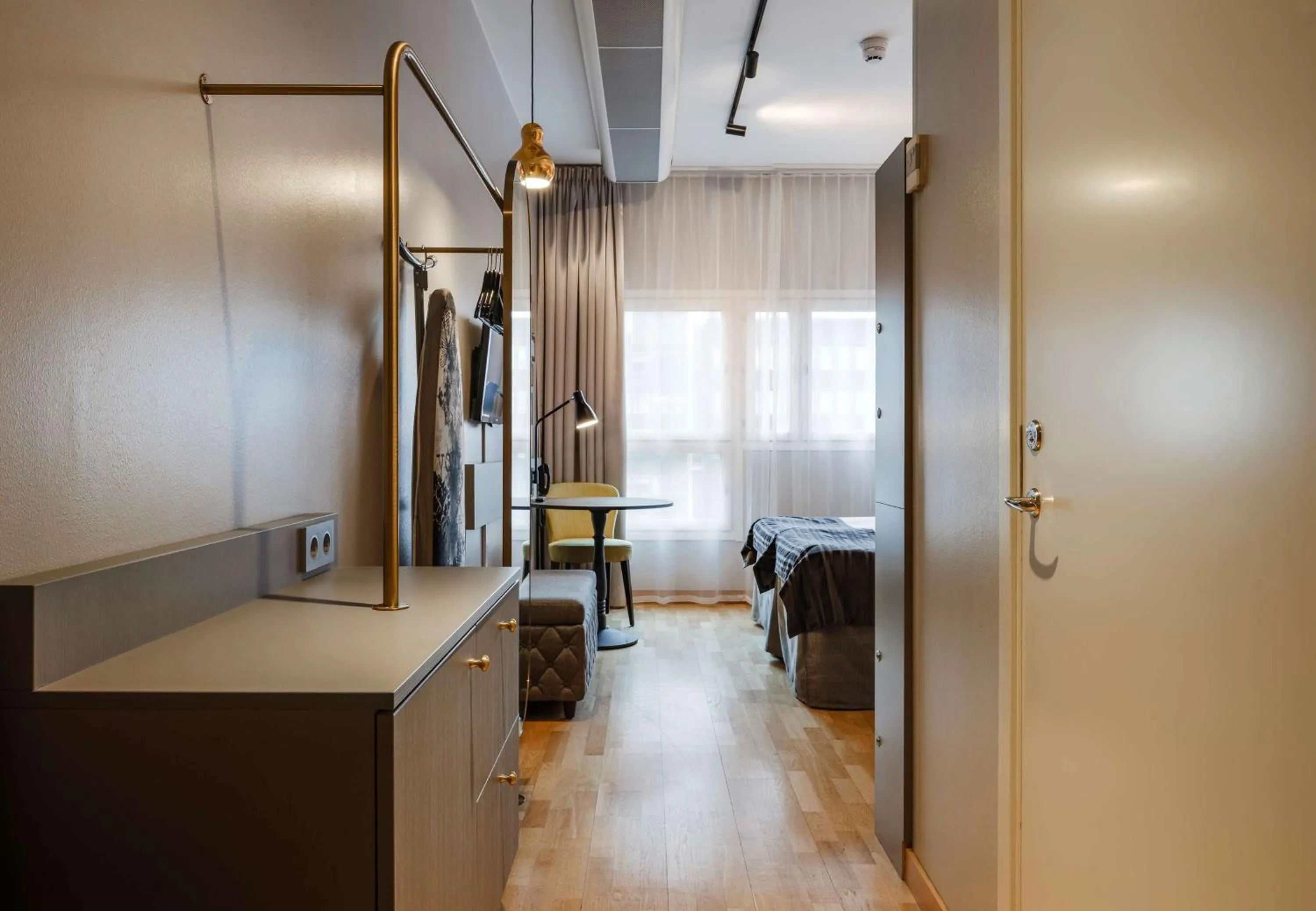 Bedroom, Bed in Scandic Skellefteå