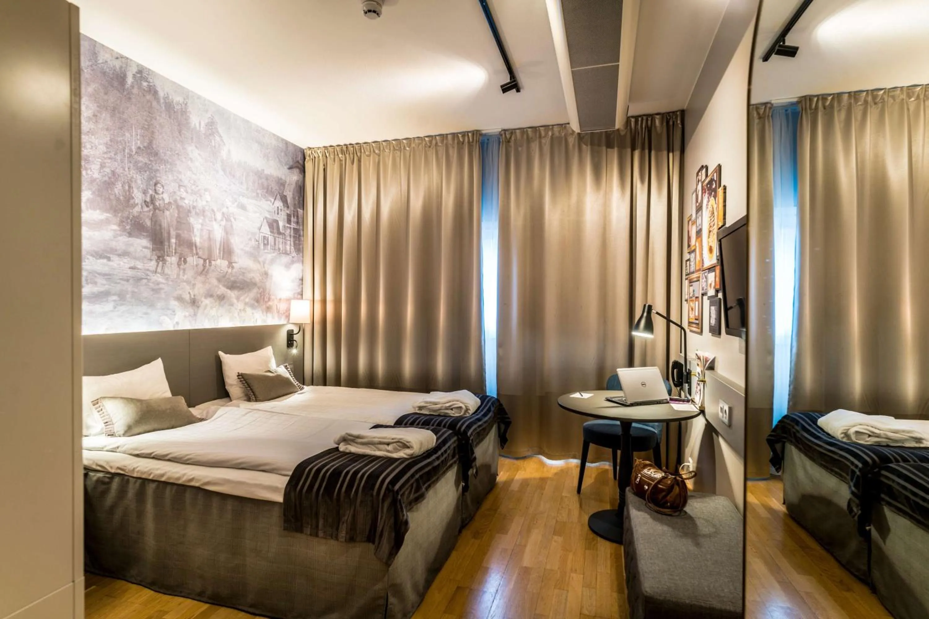 Bedroom, Bed in Scandic Skellefteå