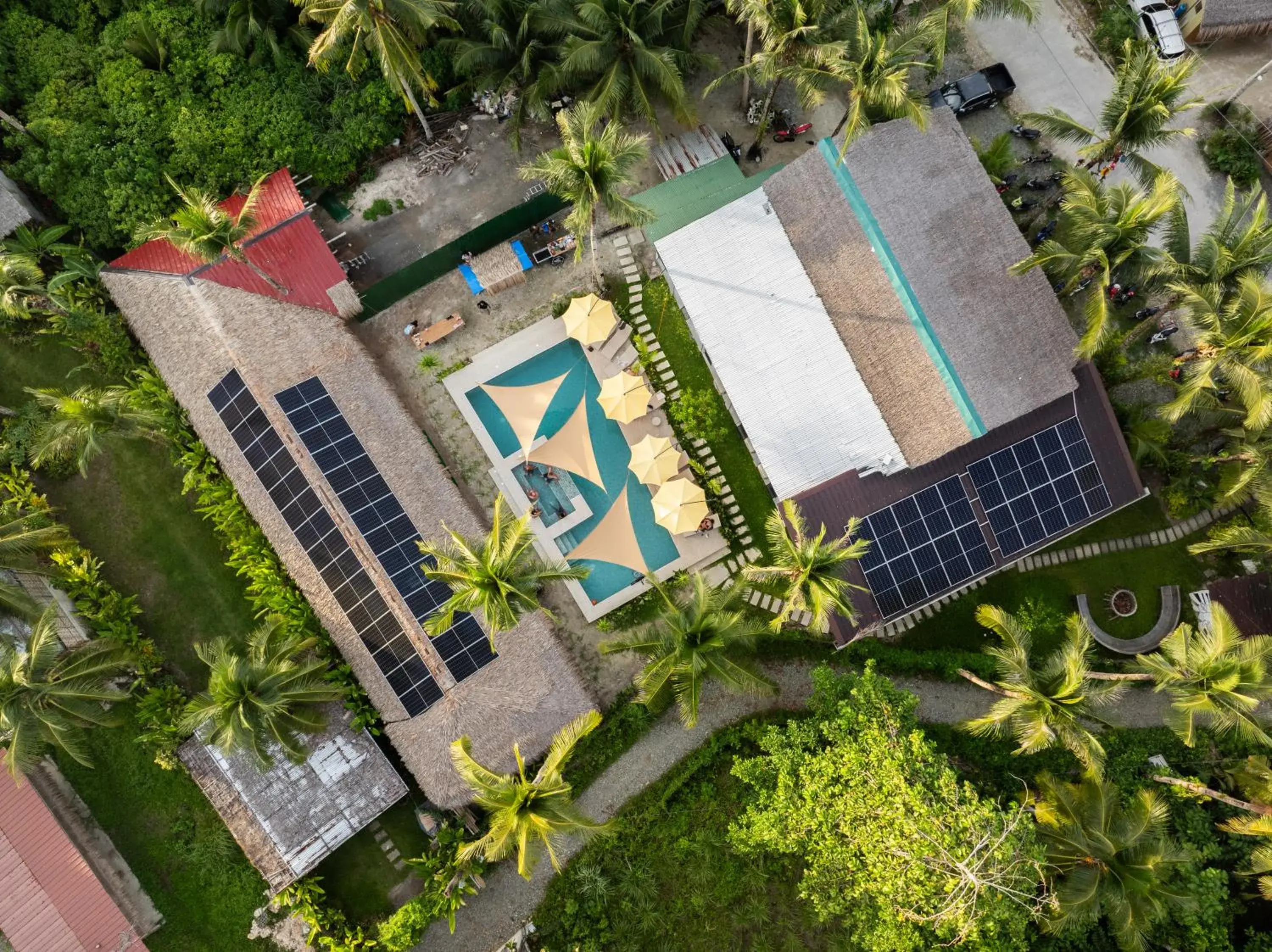 Bird's eye view in Sunlit Hostel Bird's eye view in Sunlit Hostel