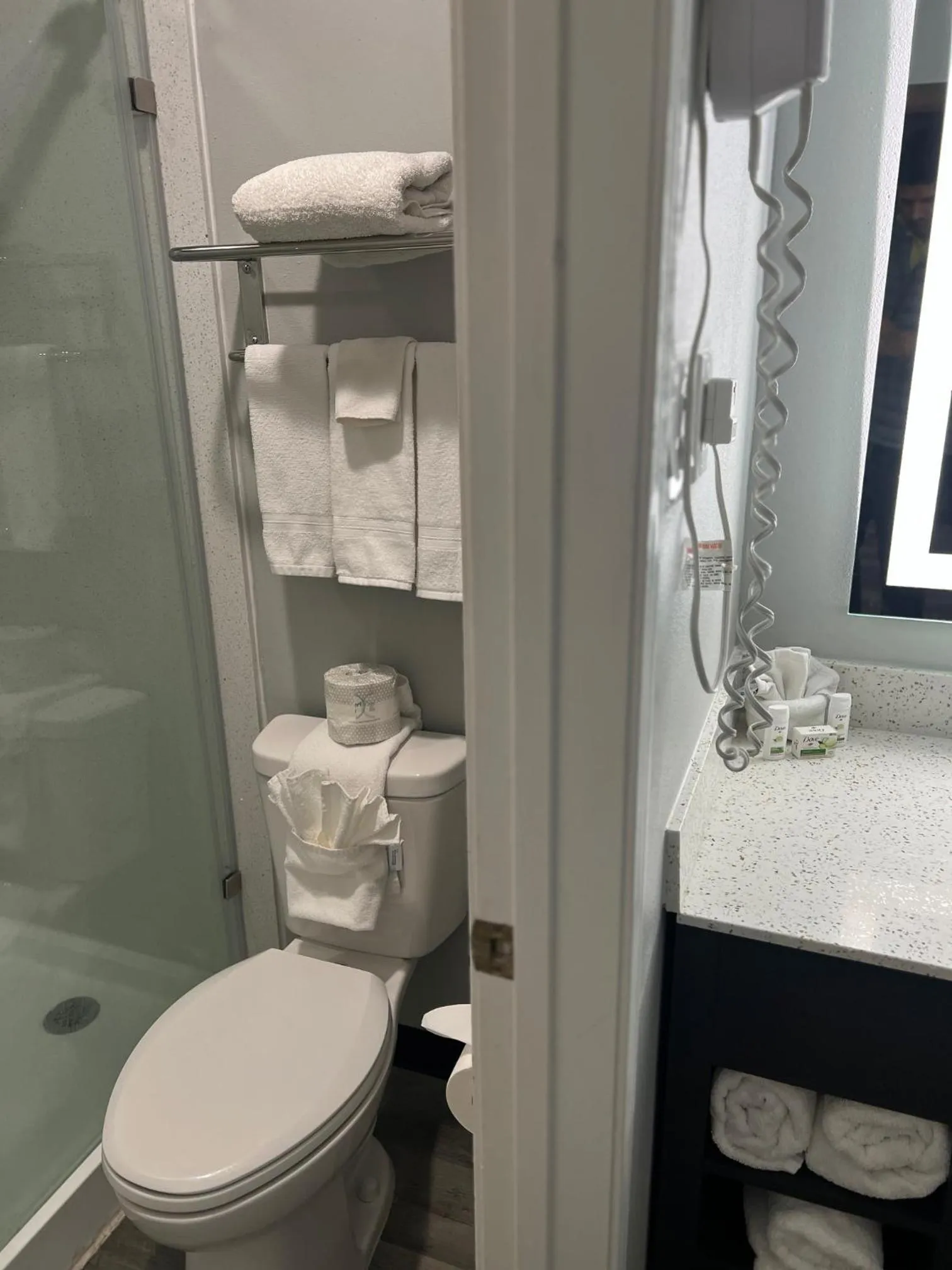 Shower in La Quinta Inn by Wyndham Amarillo Mid-City