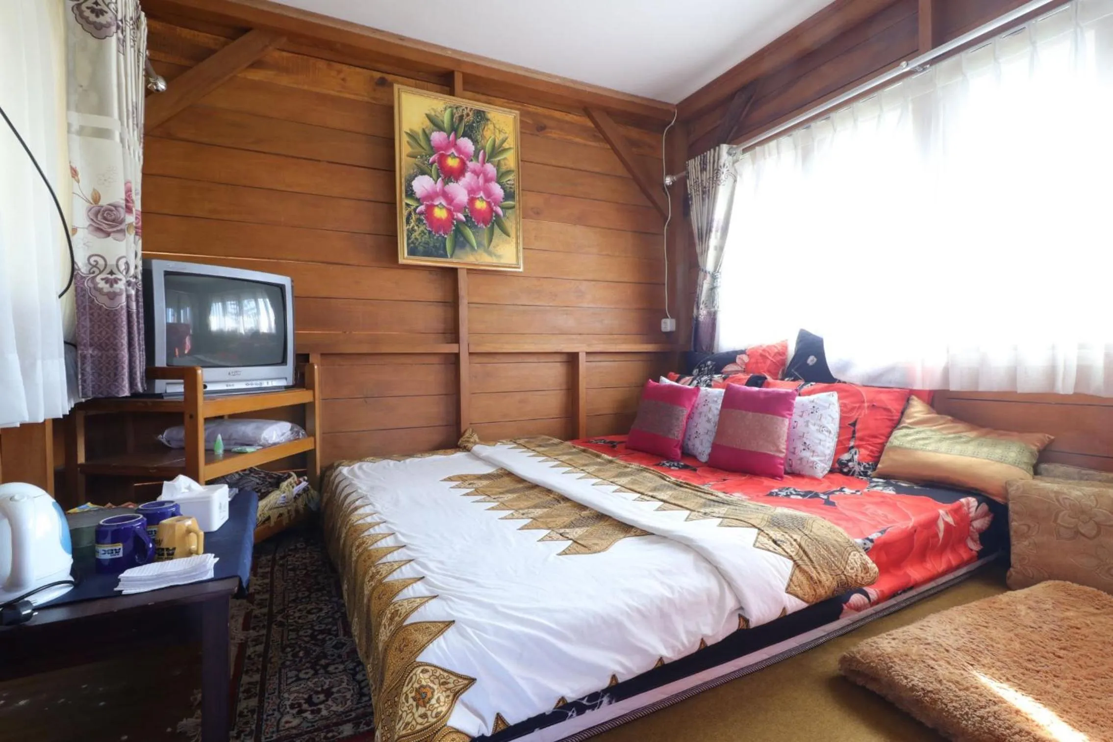 Bed in Lembur Incu Syariah Villa & Resto