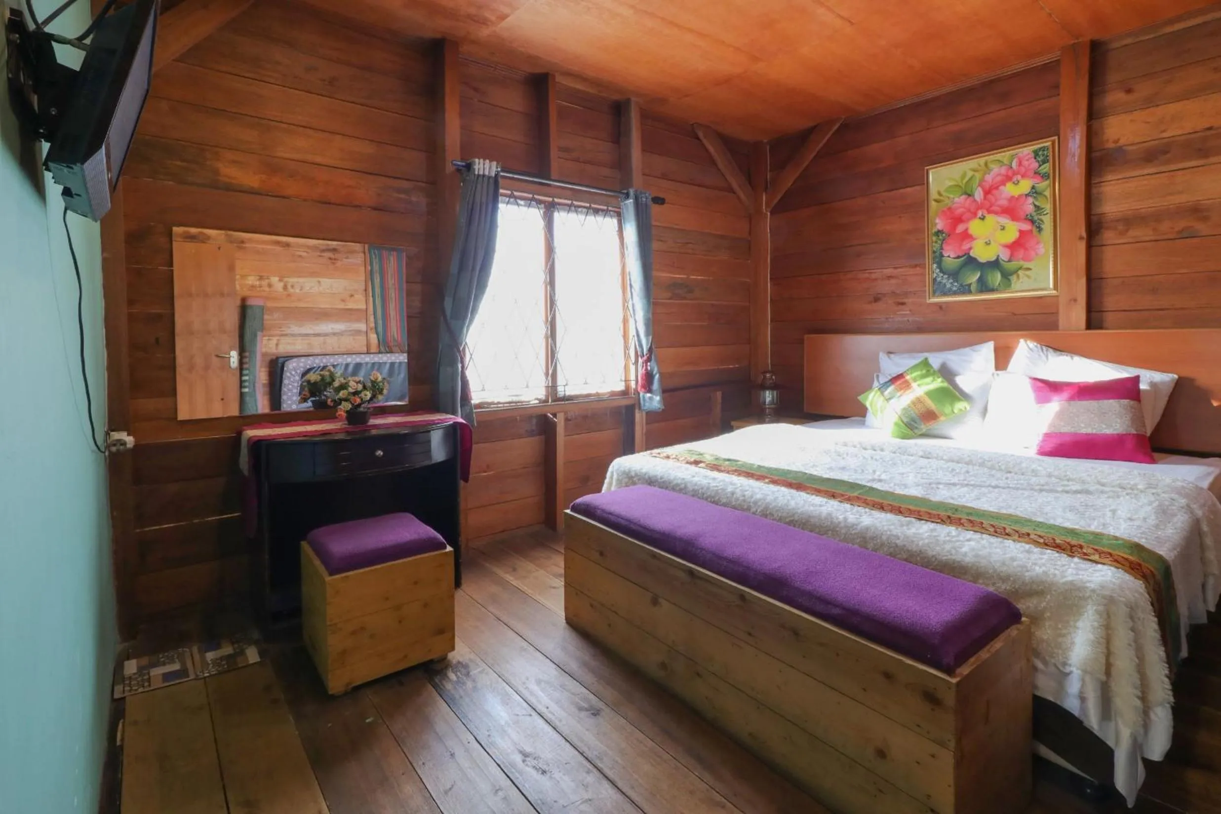 Bed in Lembur Incu Syariah Villa & Resto