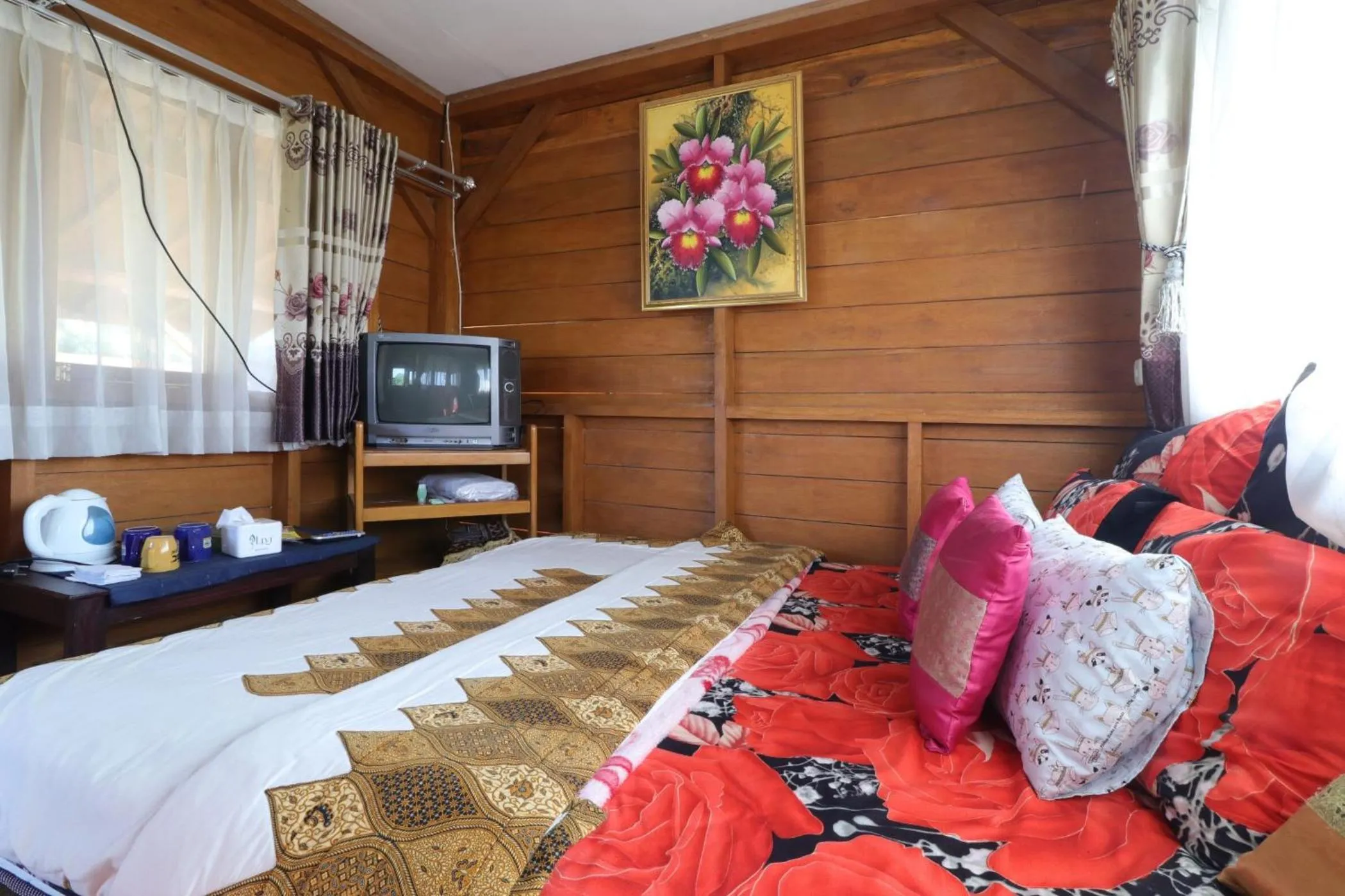 Bed in Lembur Incu Syariah Villa & Resto