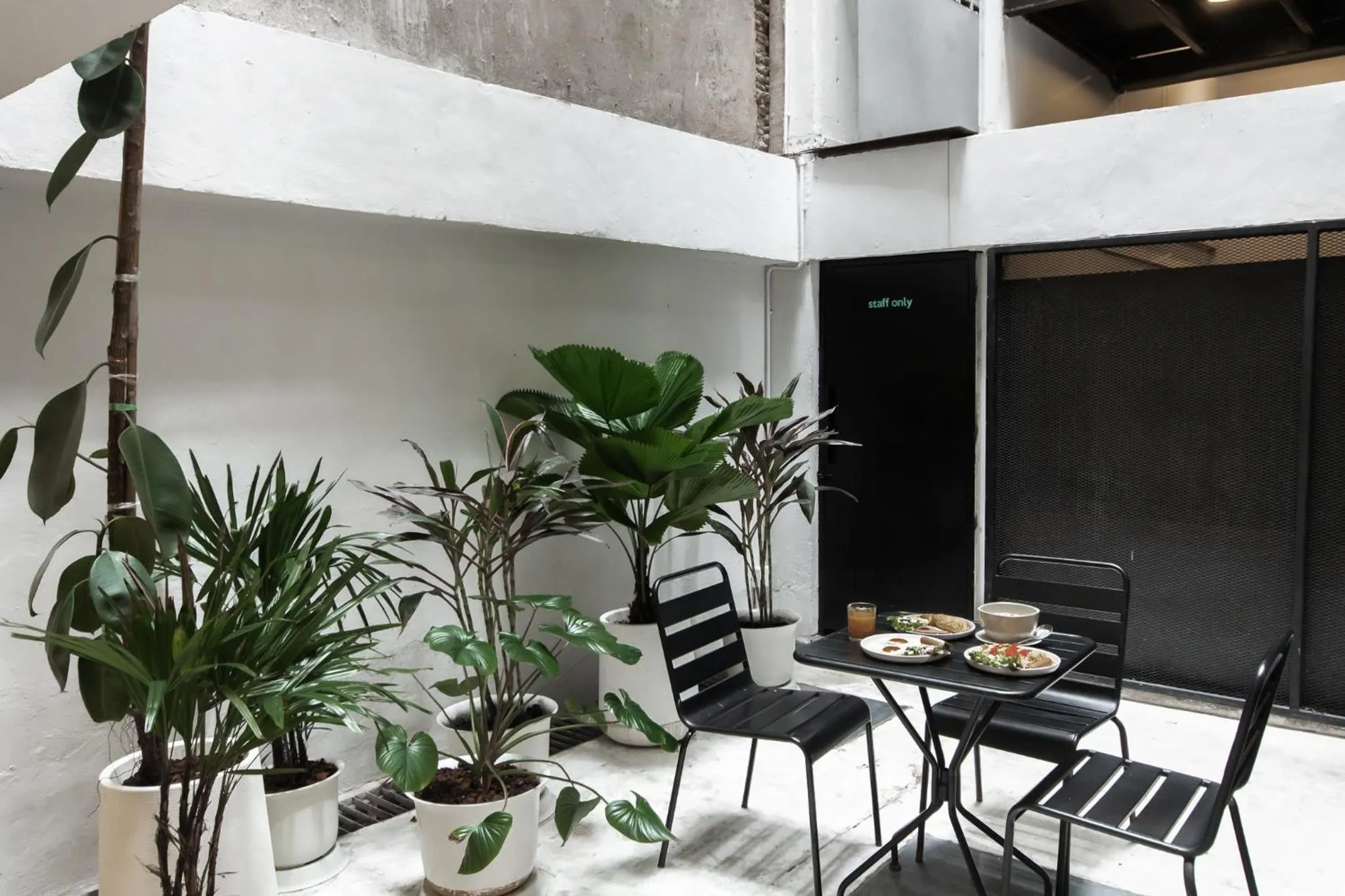 Seating area in Chocolate box mint