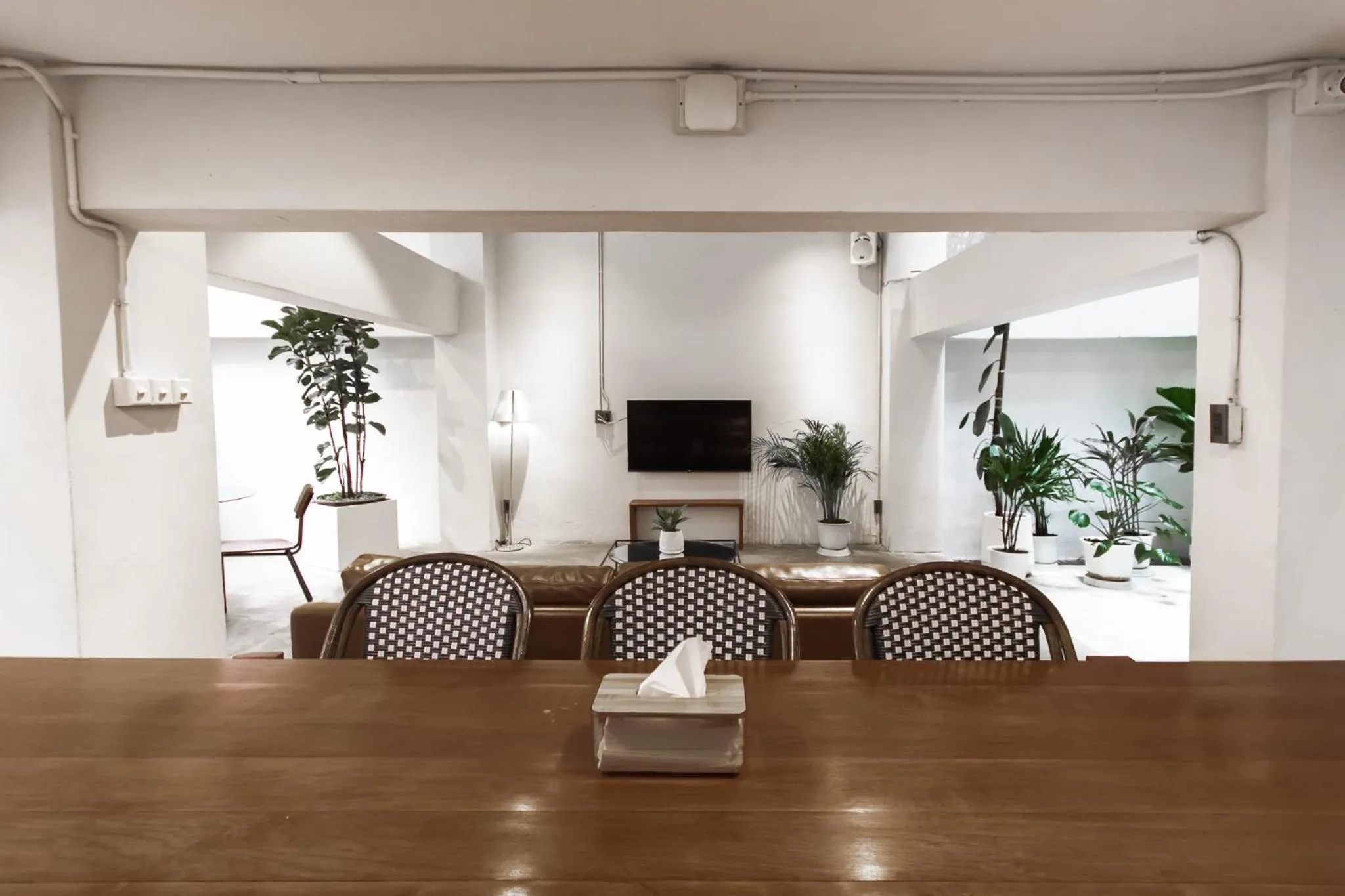 Communal lounge/ TV room in Chocolate box mint