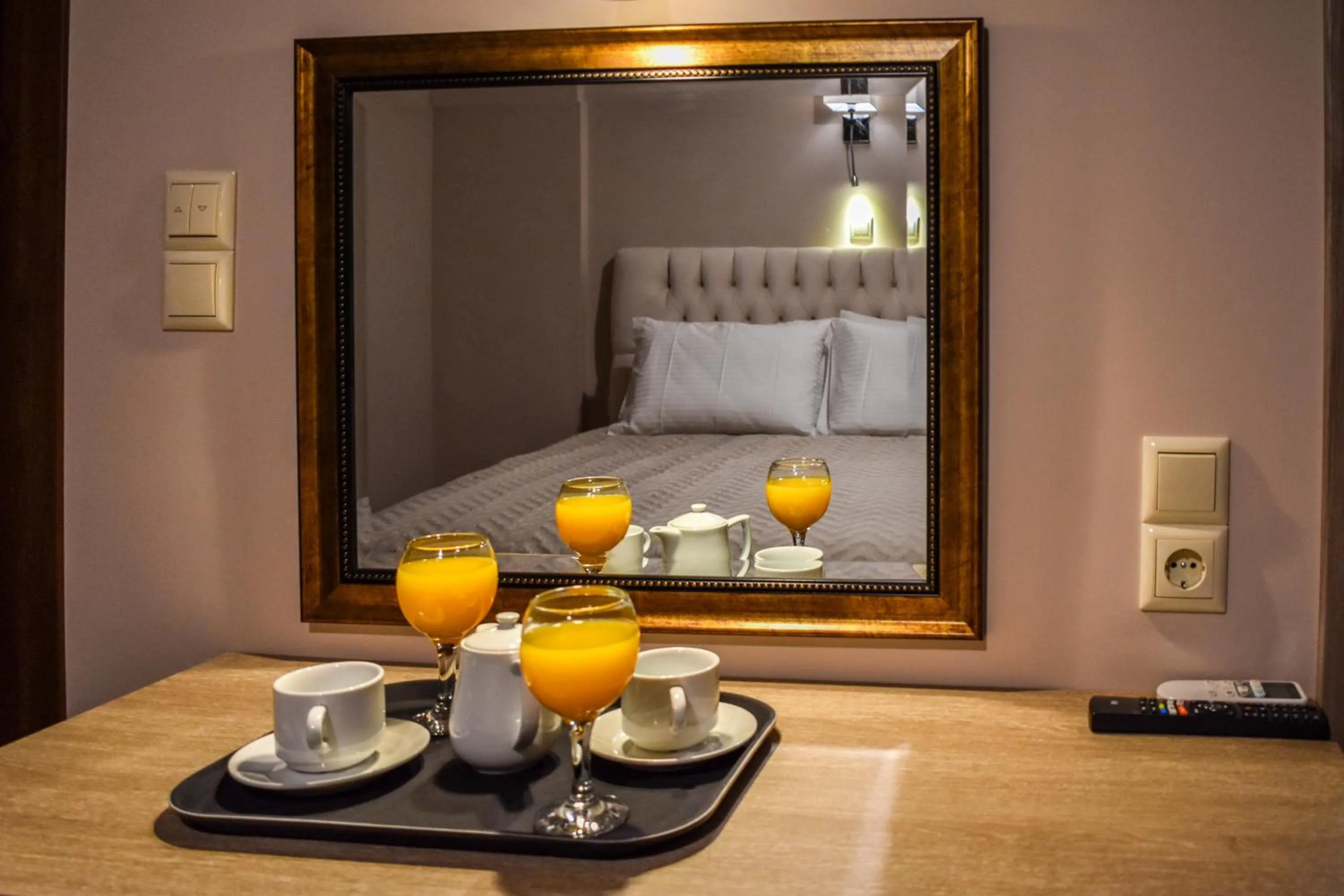 Bed in Elia Deluxe Accommodation