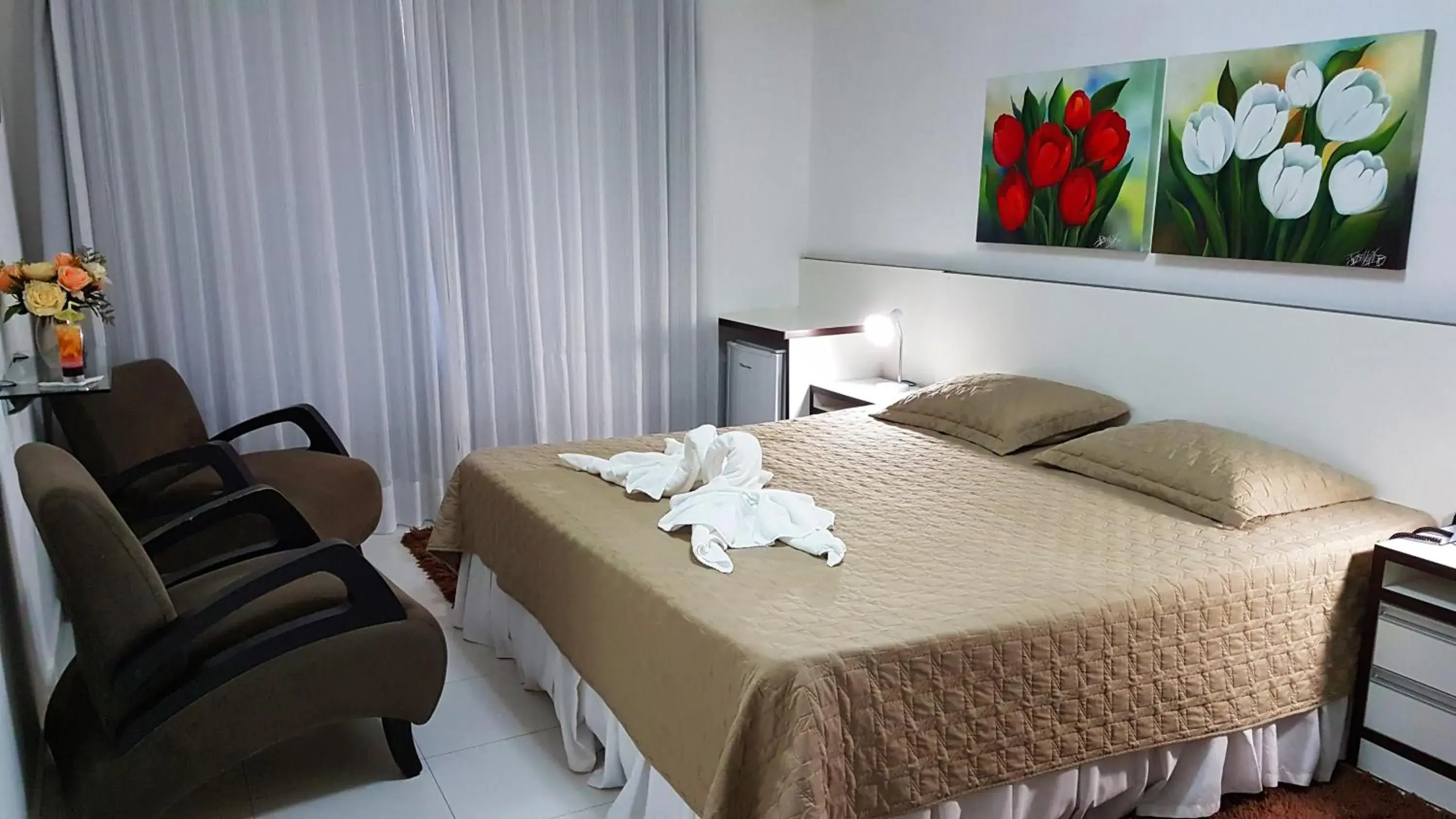 Bed in Hotel Termas Gravatal Bed in Hotel Termas Gravatal