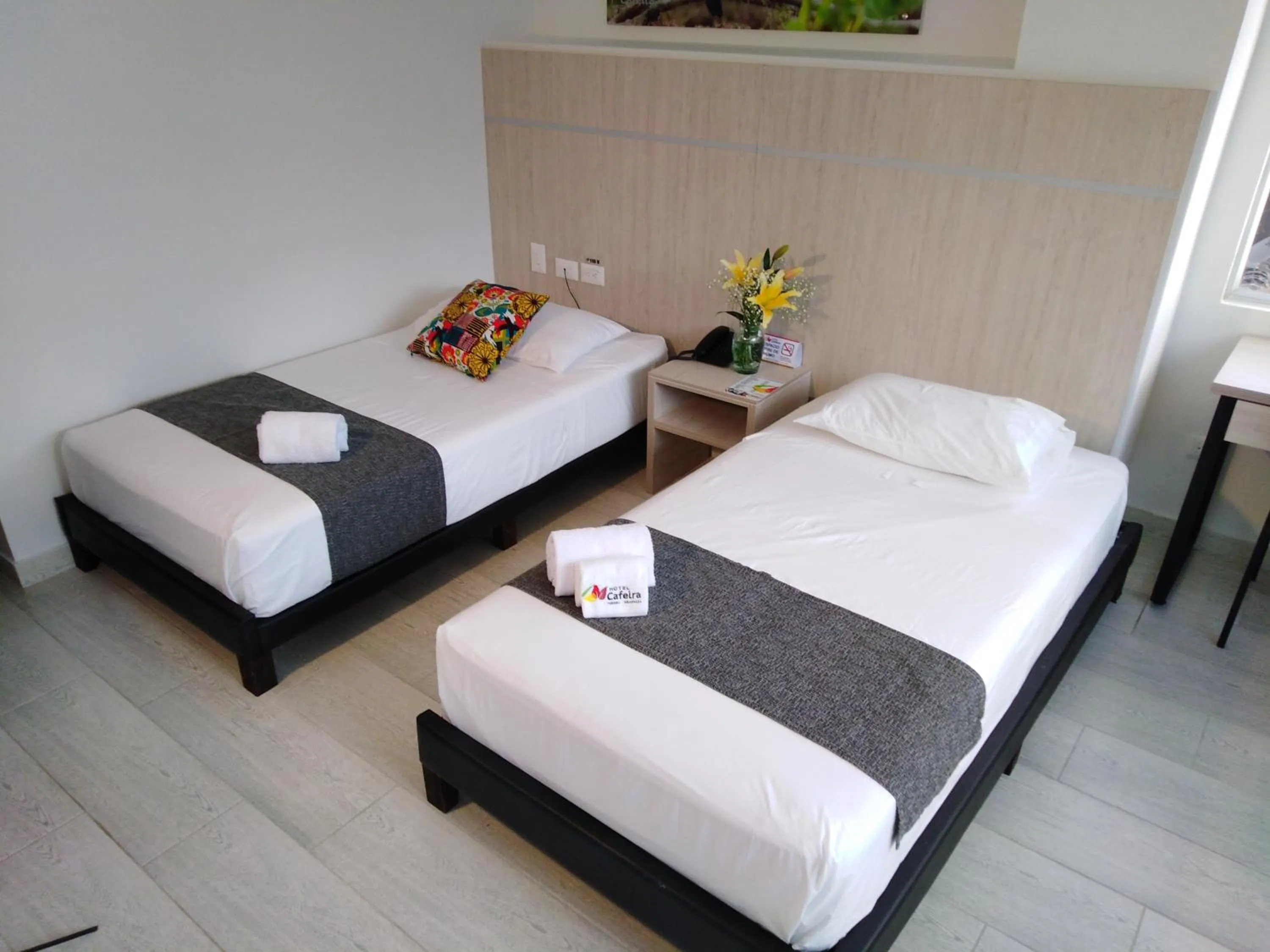 Bed in Hotel Cafeira