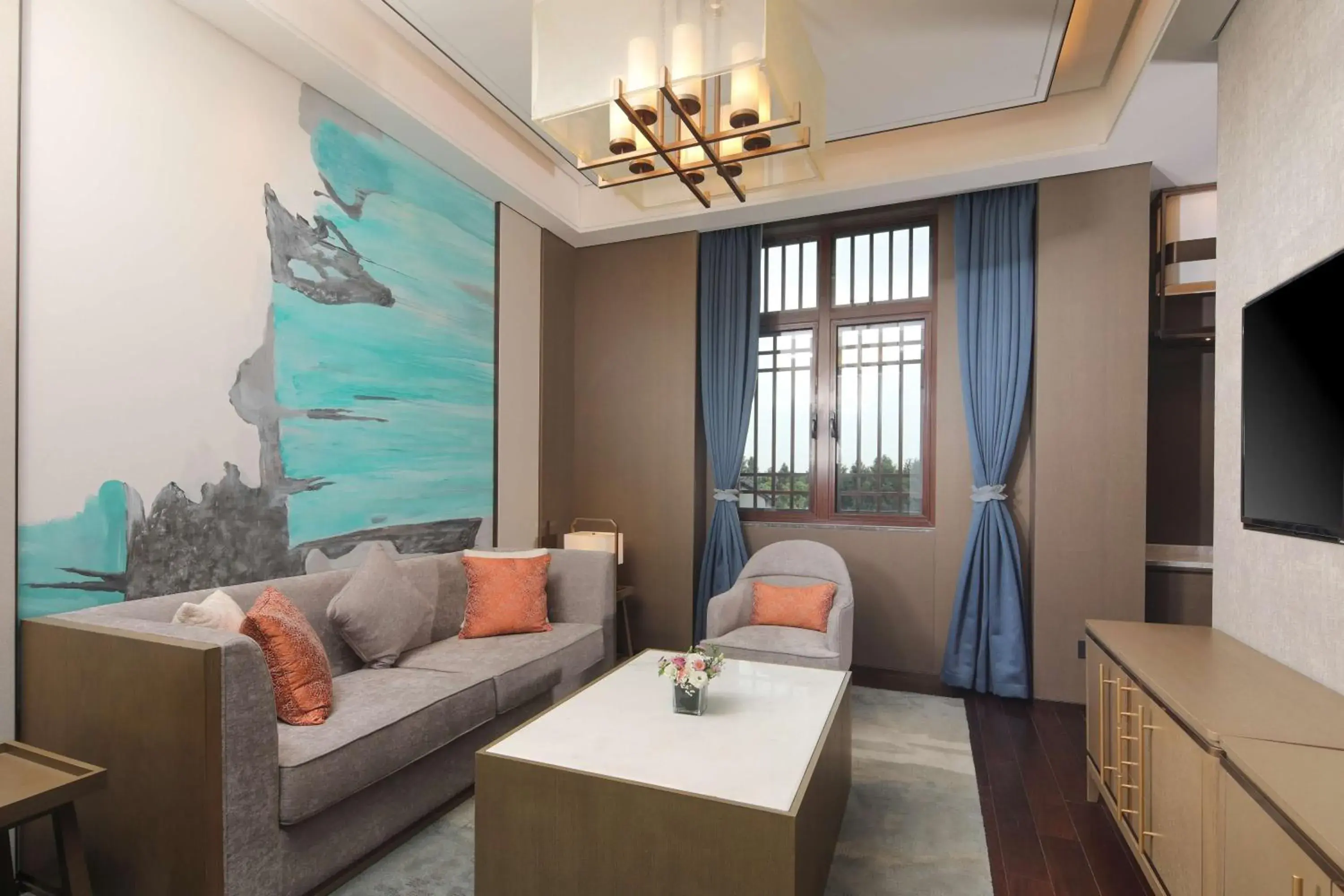 Living room in Radisson Blu Resort Wetland Park Living room in Radisson Blu Resort Wetland Park