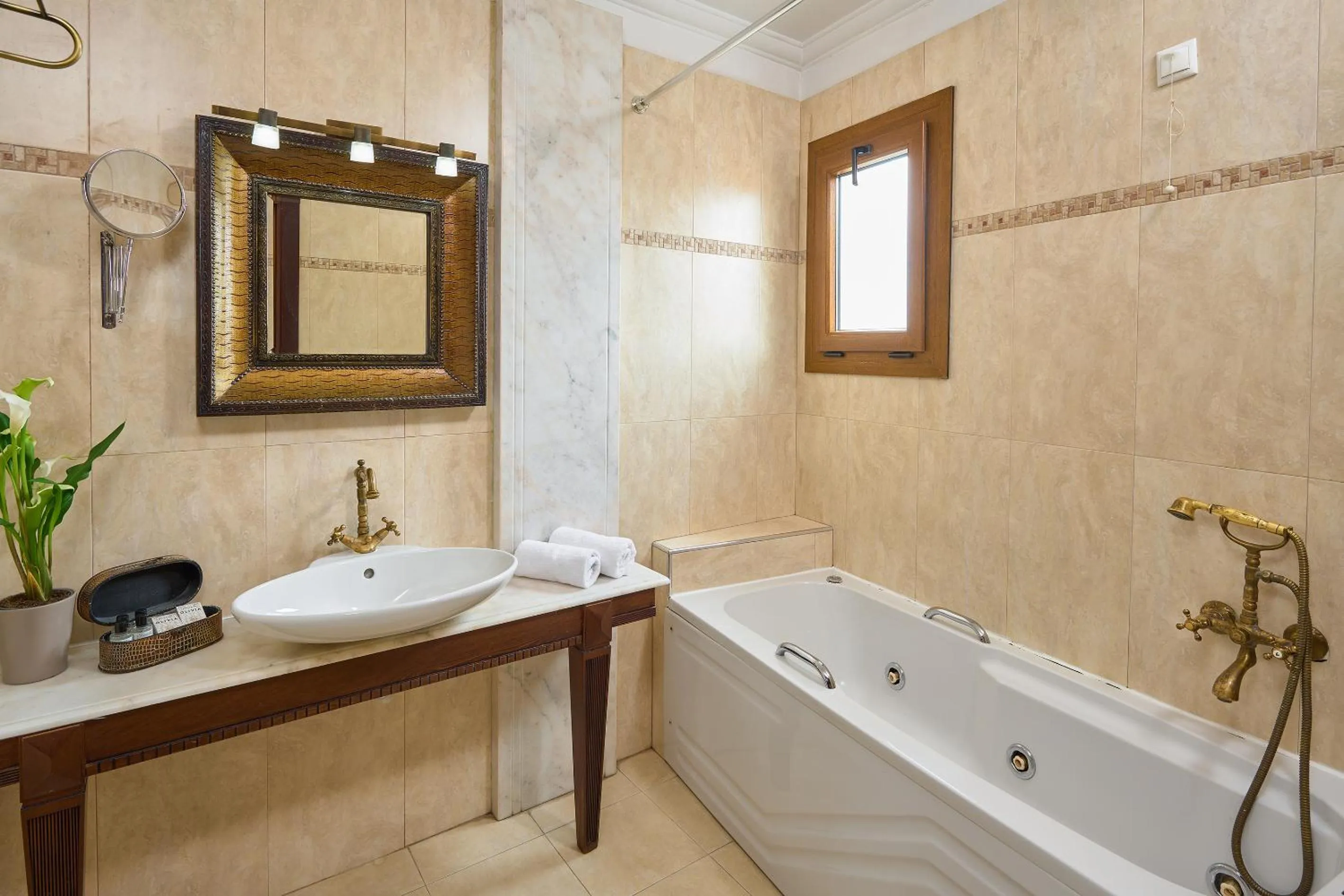 Shower in Olympus Mediterranean Boutique Hotel