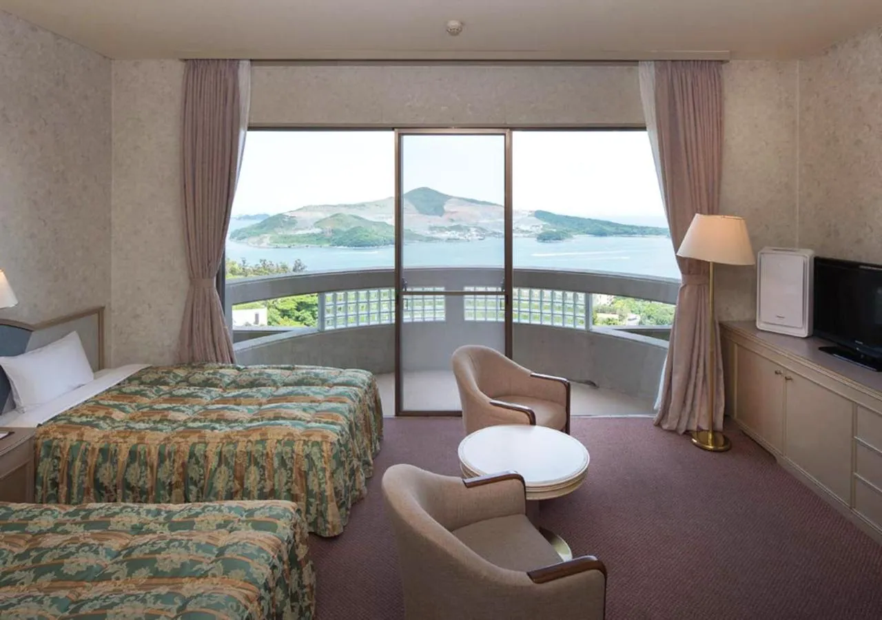 Bed in Izumigo Hotel Altia Toba