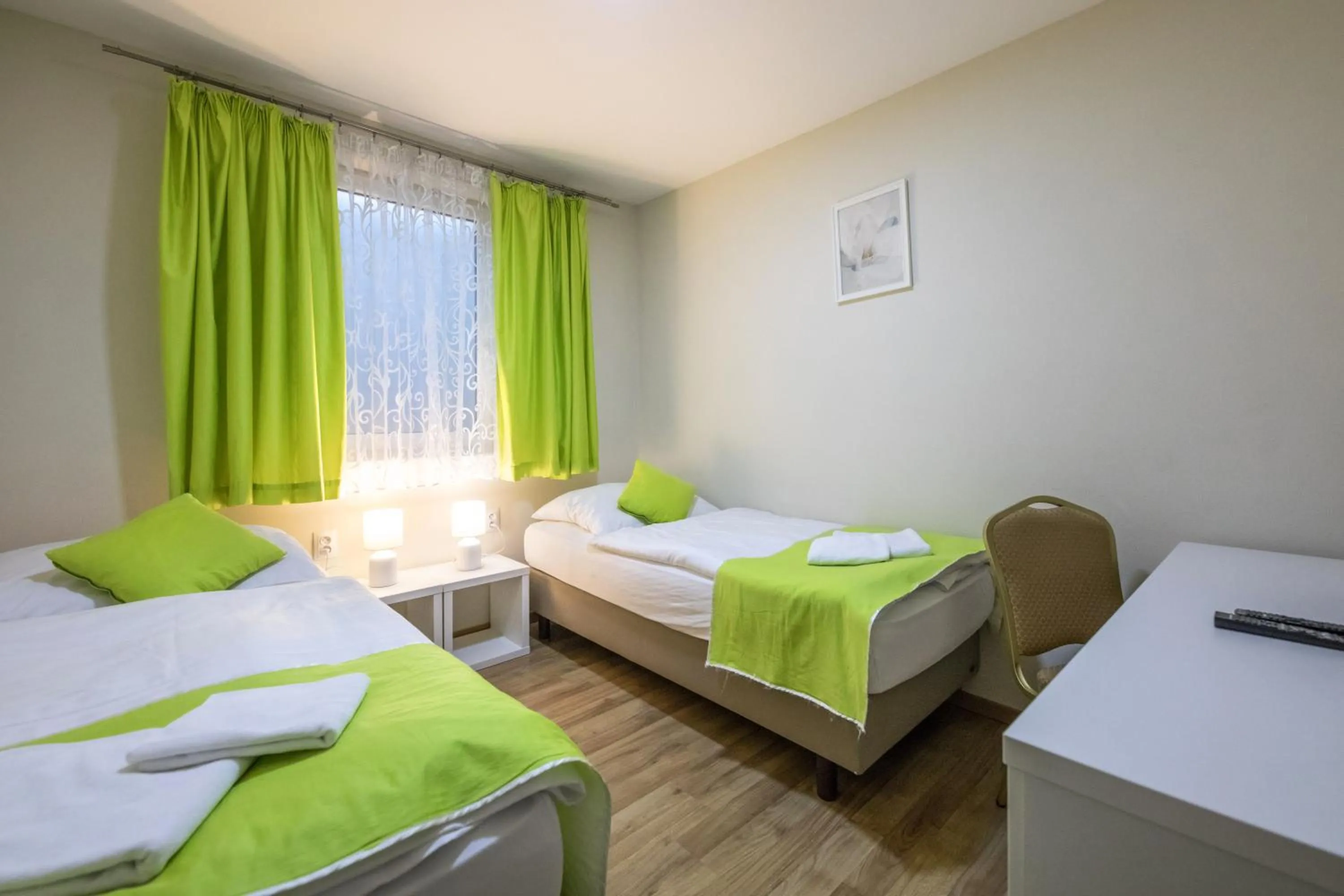 Bed in Hotel Slovan
