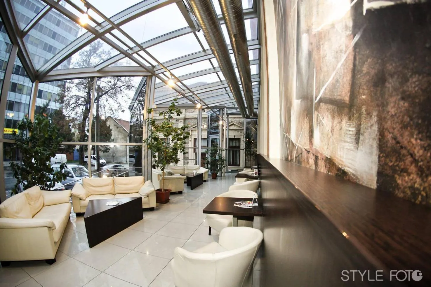 Communal lounge/ TV room in Hotel Slovan