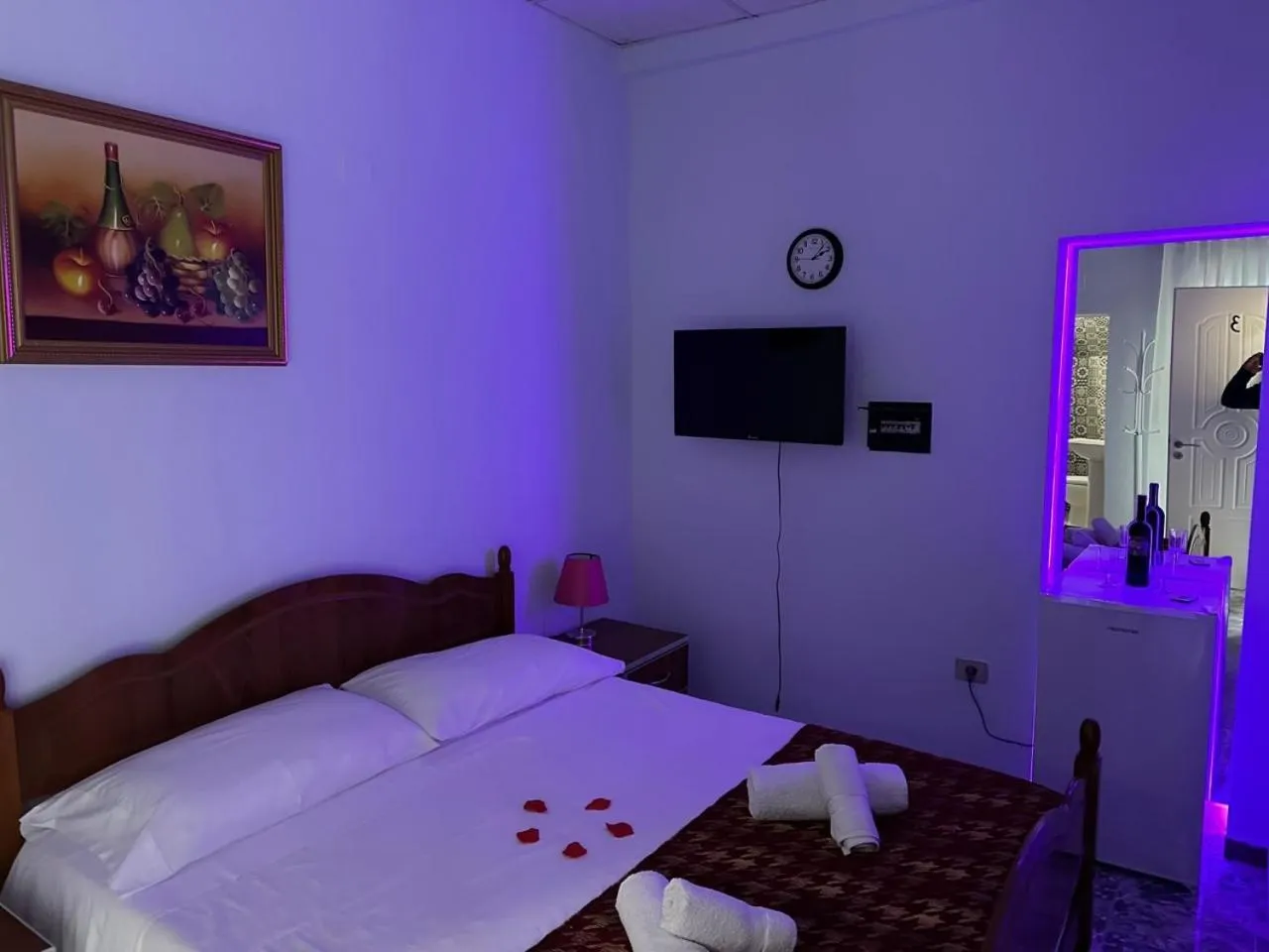 Bed in Chicago hotel