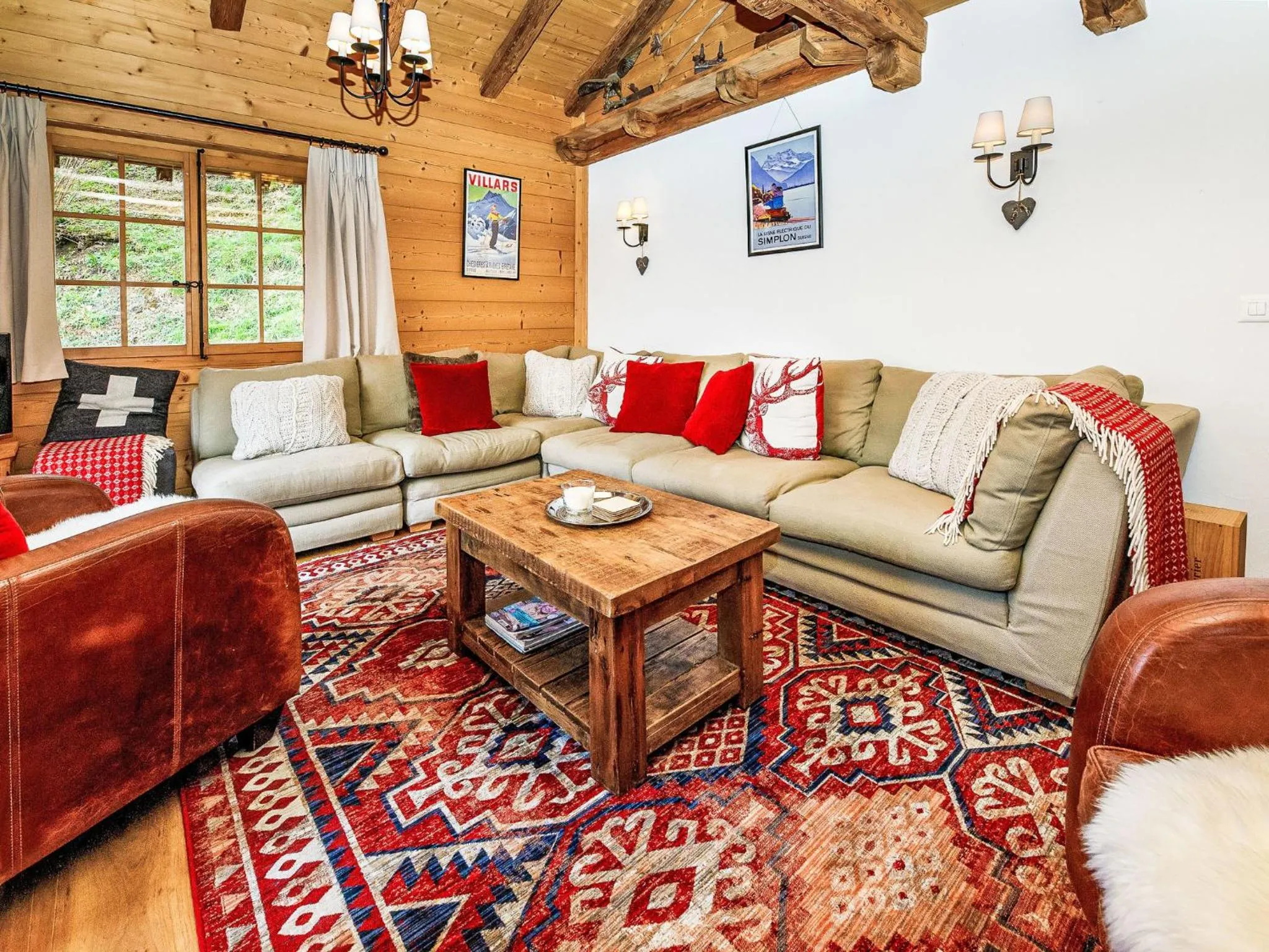 Living room in Chalet Saint Piran-1 by Interhome