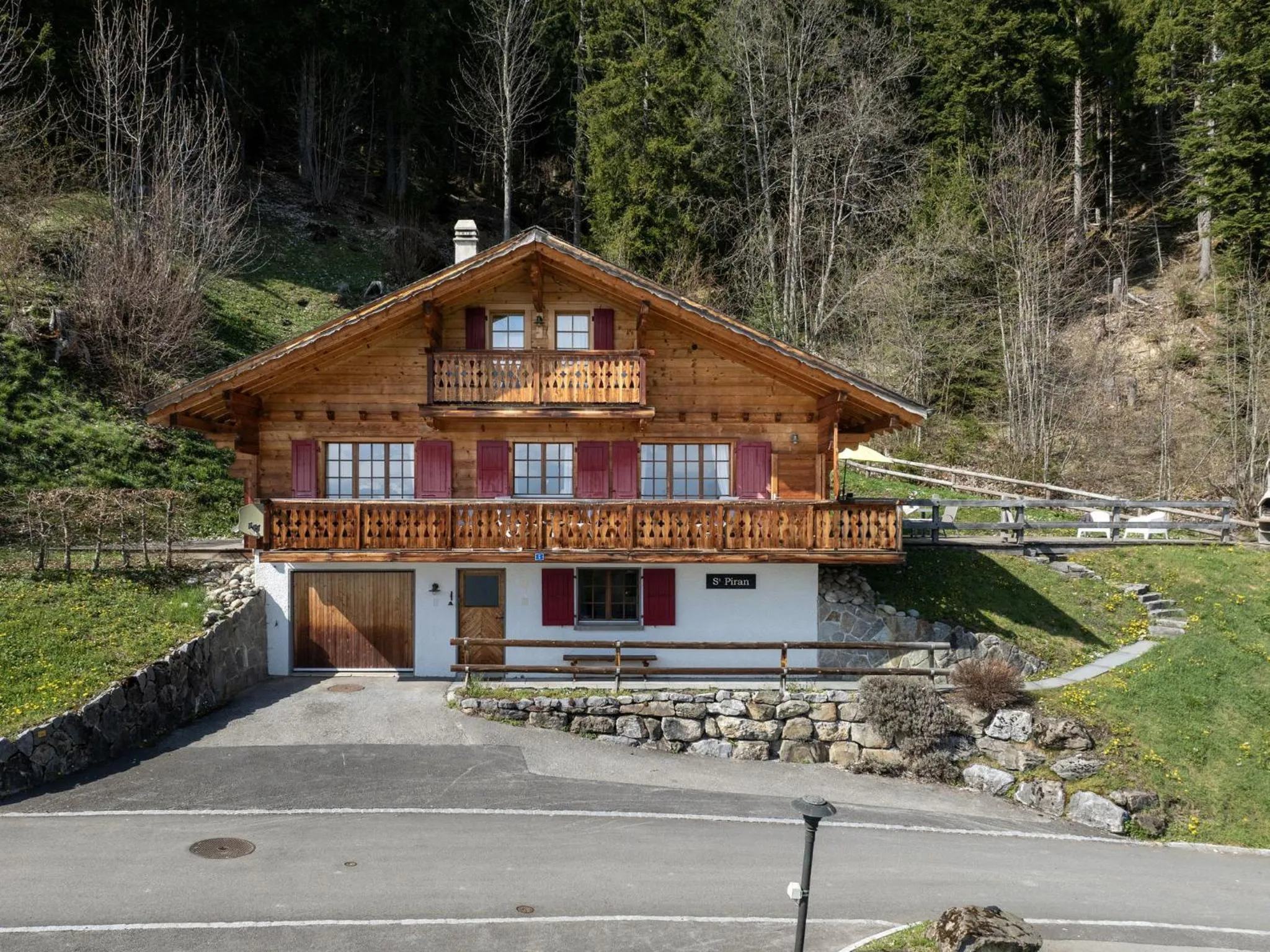 Bird's eye view in Chalet Saint Piran-1 by Interhome