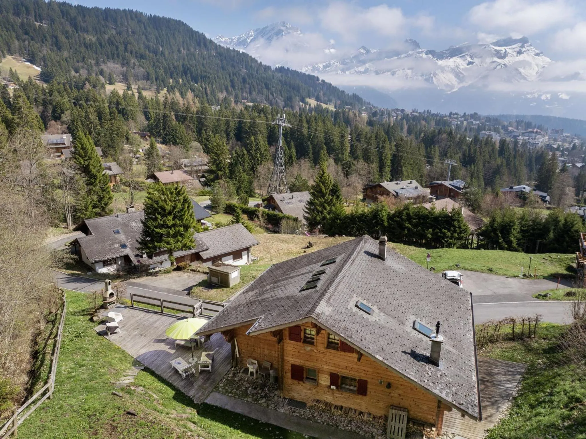 Bird's eye view in Chalet Saint Piran-1 by Interhome