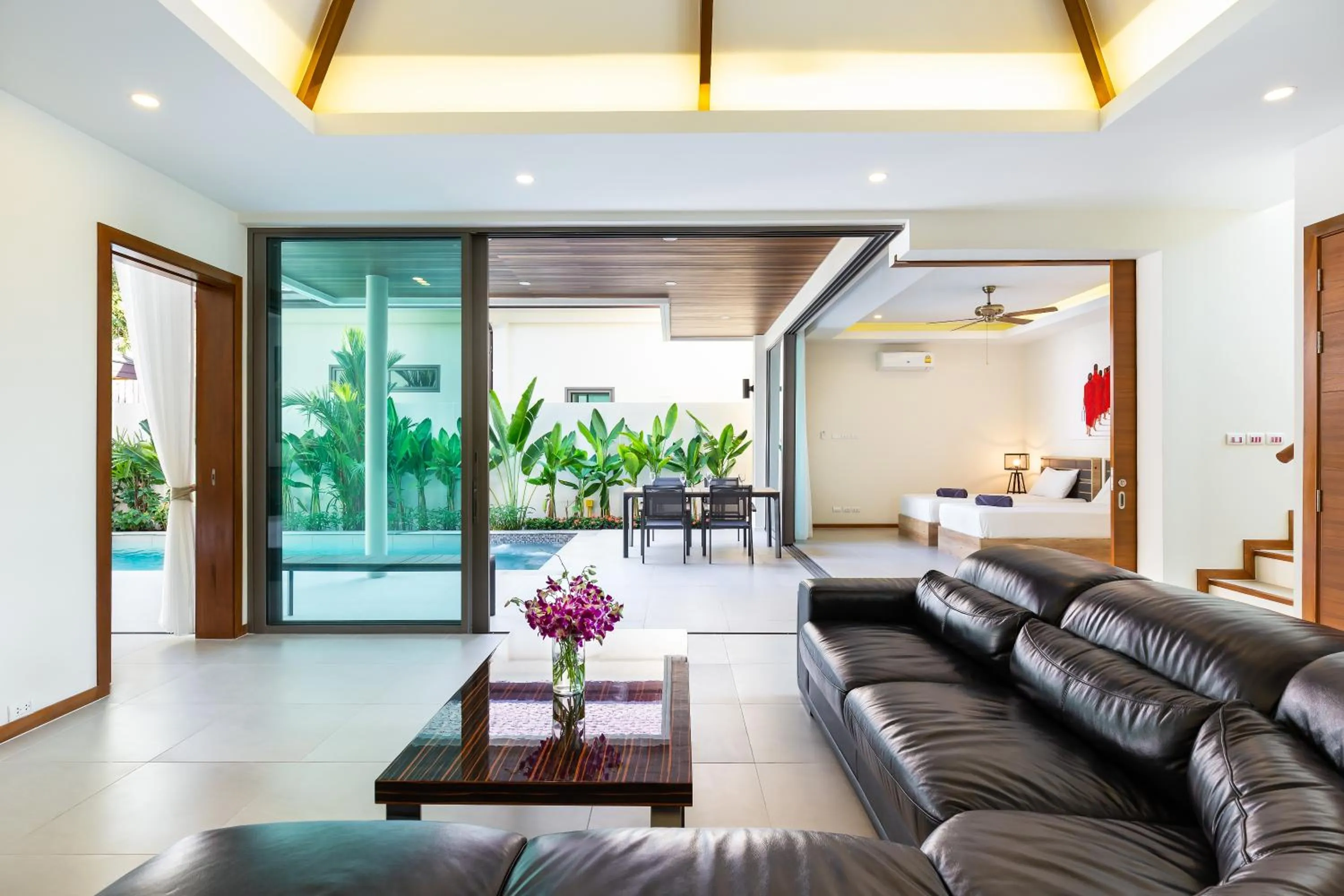 Living room in Villa Mika