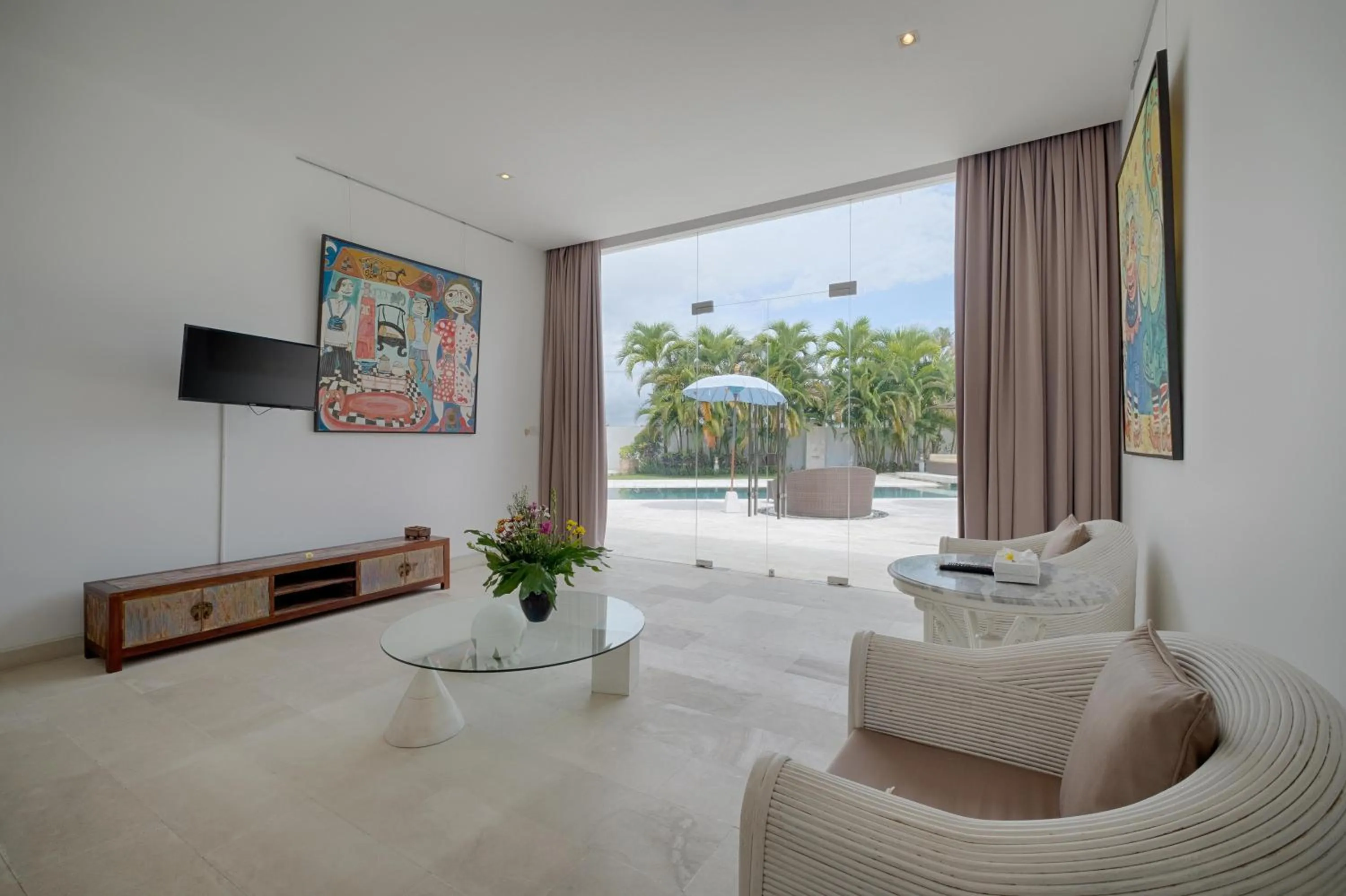 Seating area in Canggu Villa by Sanga Sanga Hospitality