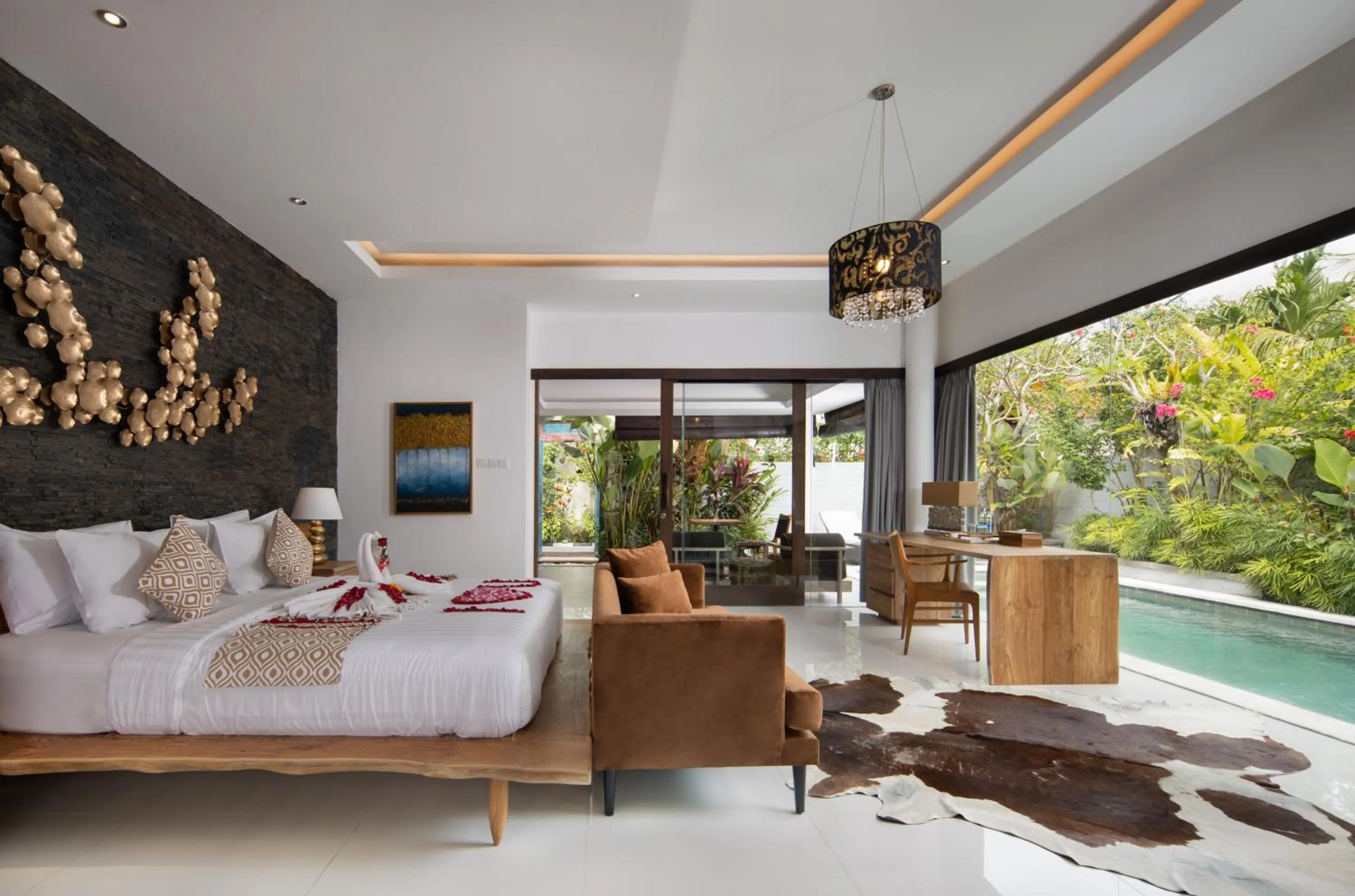 Bed in Canggu Villa by Sanga Sanga Hospitality