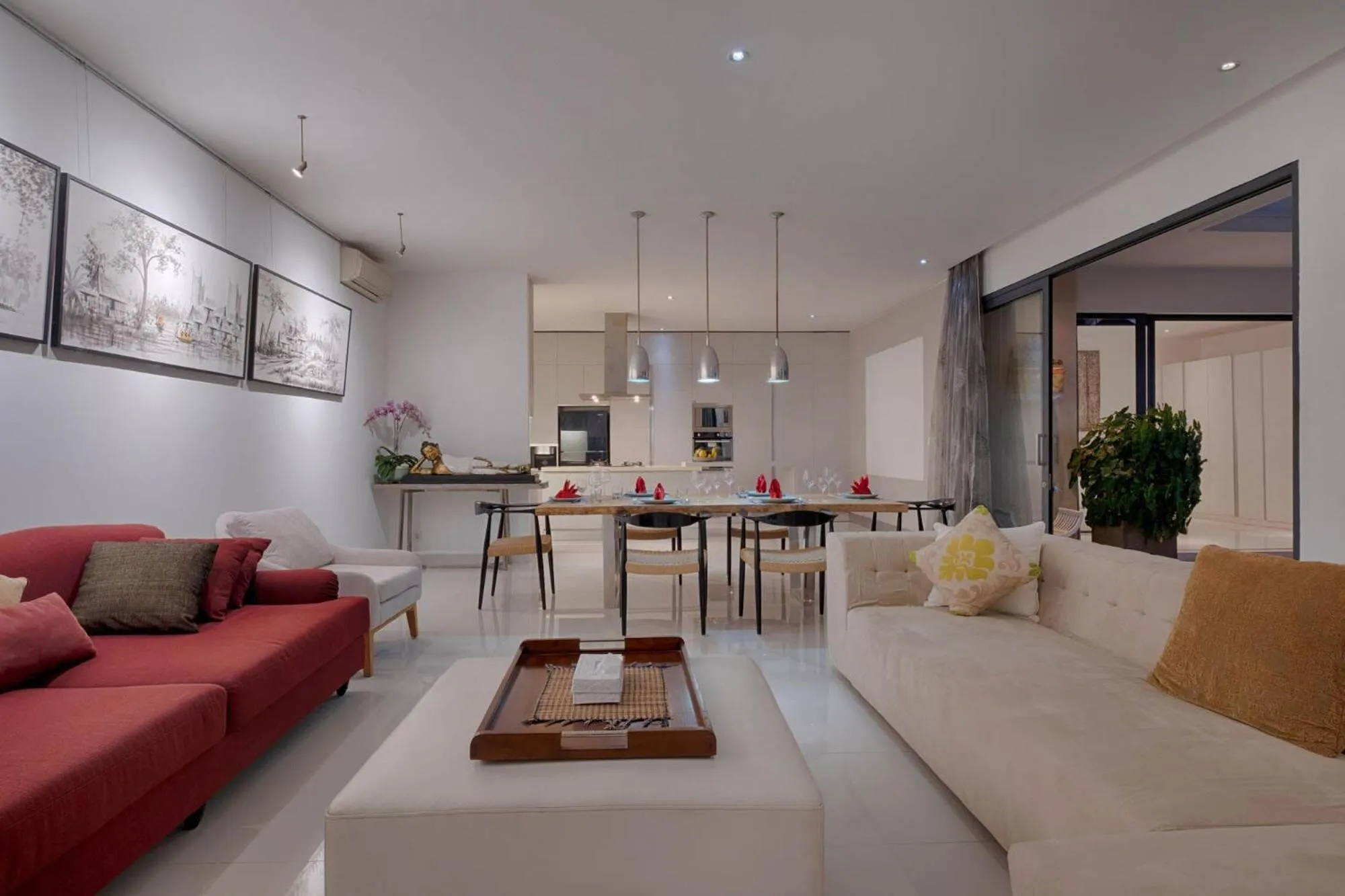 Living room in Canggu Villa by Sanga Sanga Hospitality