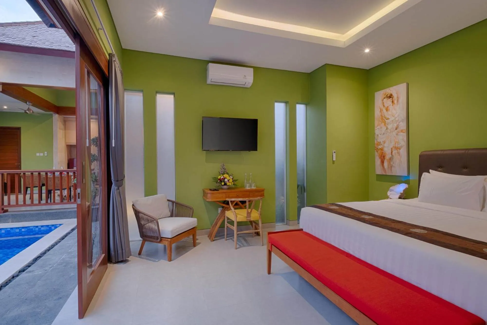 Bedroom, Bed in Canggu Villa by Sanga Sanga Hospitality