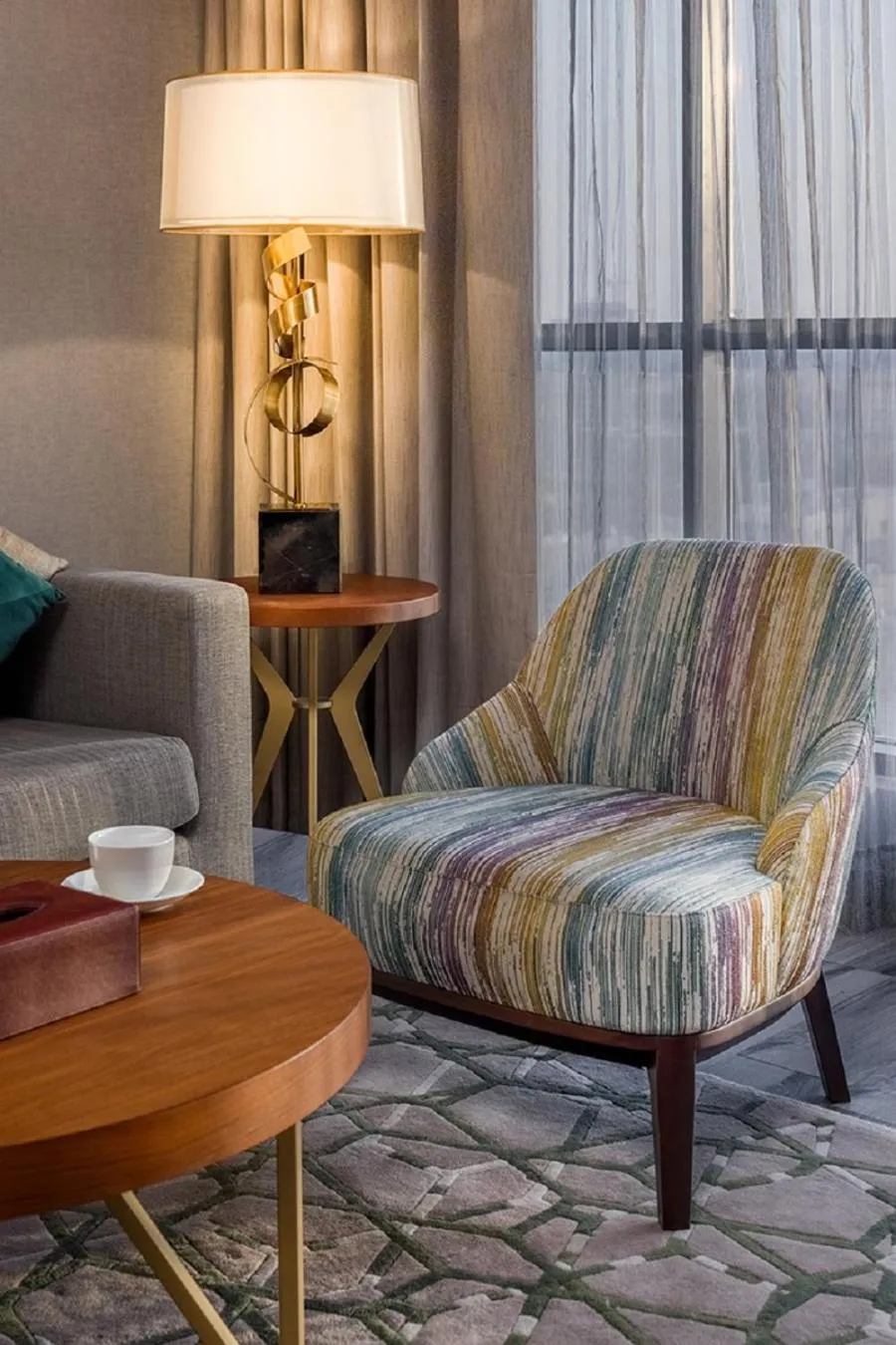 Living room in Ascott Corniche Al Khobar