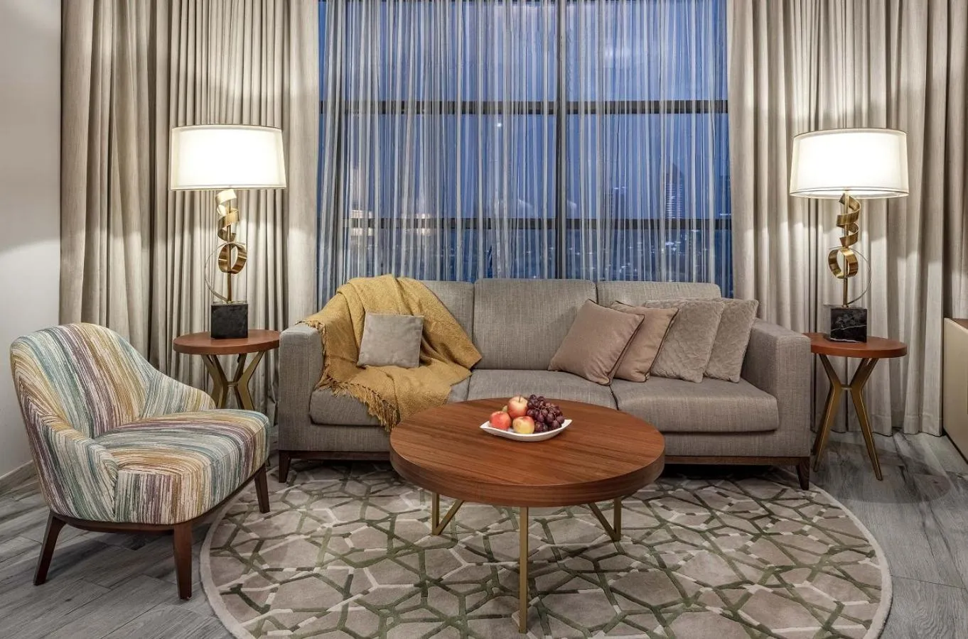 Seating area in Ascott Corniche Al Khobar