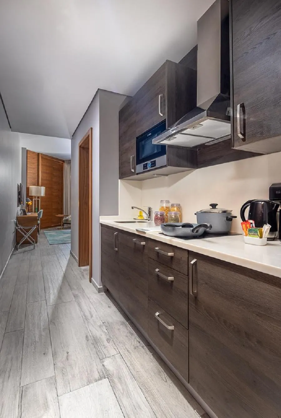 Kitchen or kitchenette in Ascott Corniche Al Khobar