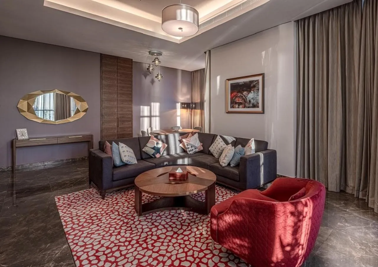 Living room in Ascott Corniche Al Khobar