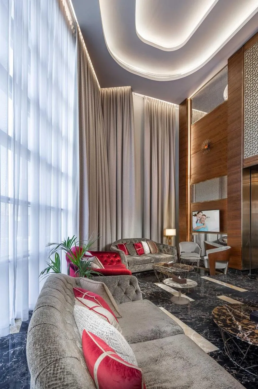 Lobby or reception in Ascott Corniche Al Khobar