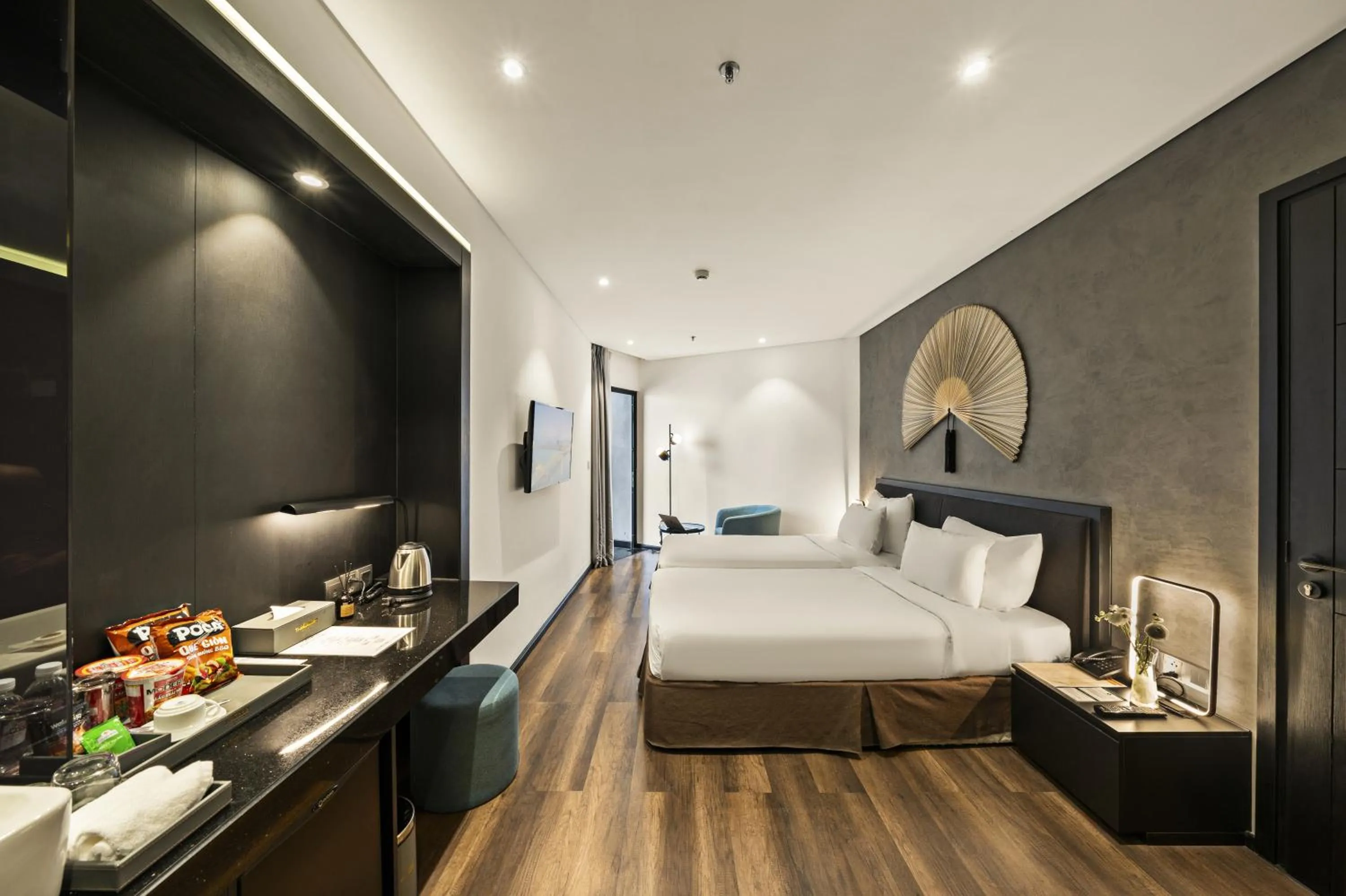 Photo of the whole room, Bed in The Code Hotel & Spa Da Nang - Complimentary Daily Afternoon Tea in Sky Bar