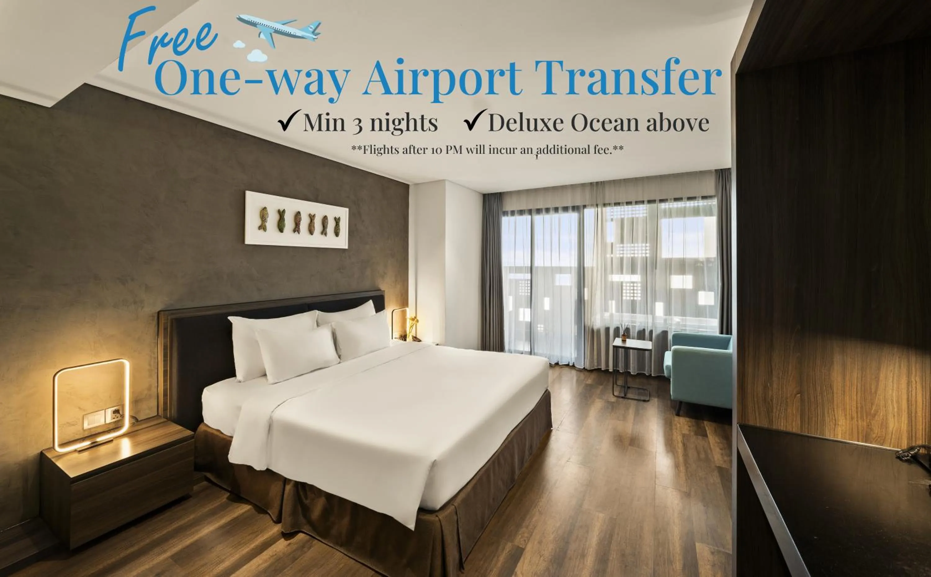 Bed in The Code Hotel & Spa Da Nang - Complimentary Daily Afternoon Tea in Sky Bar