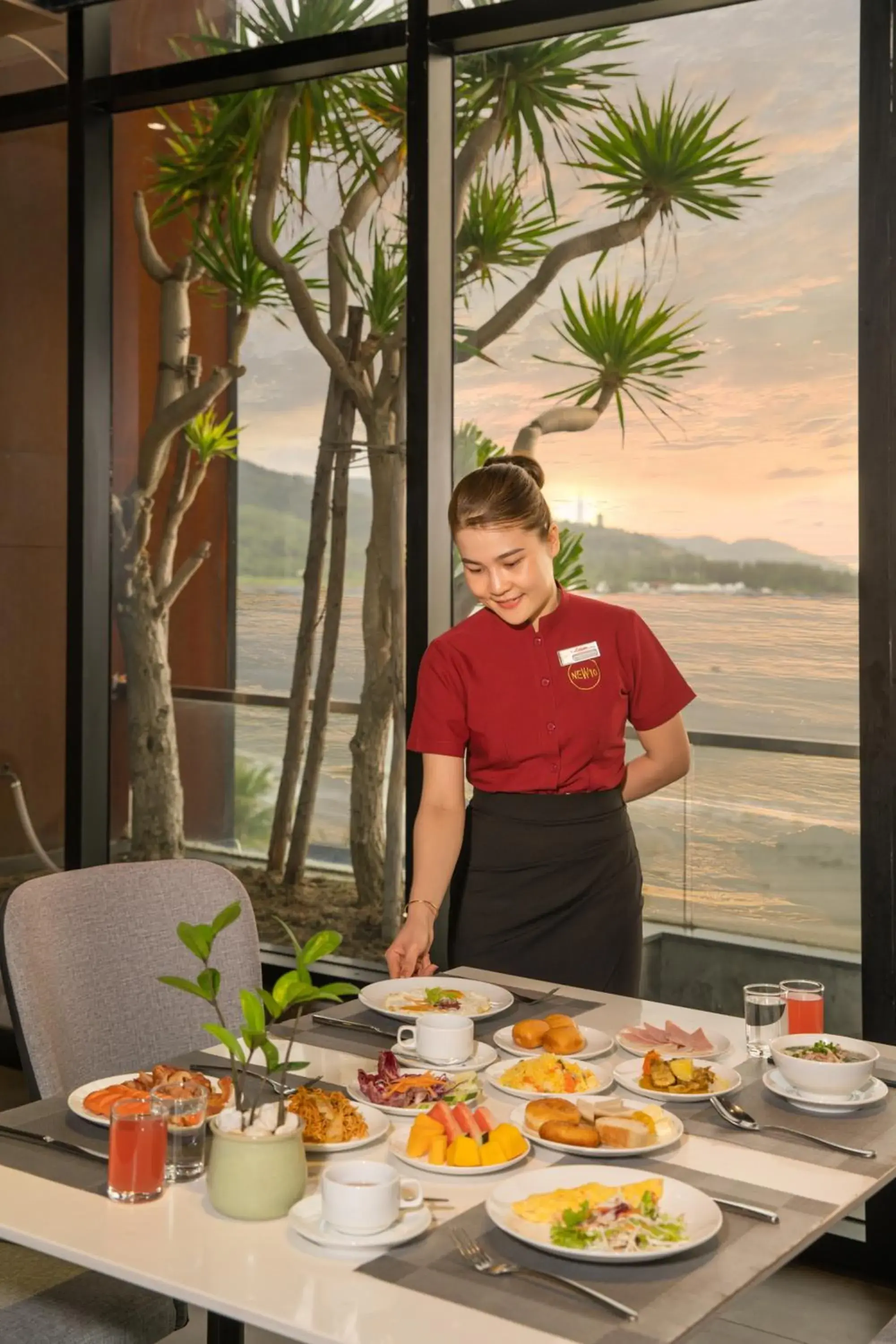 Staff in The Code Hotel & Spa Da Nang - Included Afternoon Tea in Sky Bar Sea View Staff in The Code Hotel & Spa Da Nang - Included Afternoon Tea in Sky Bar Sea View