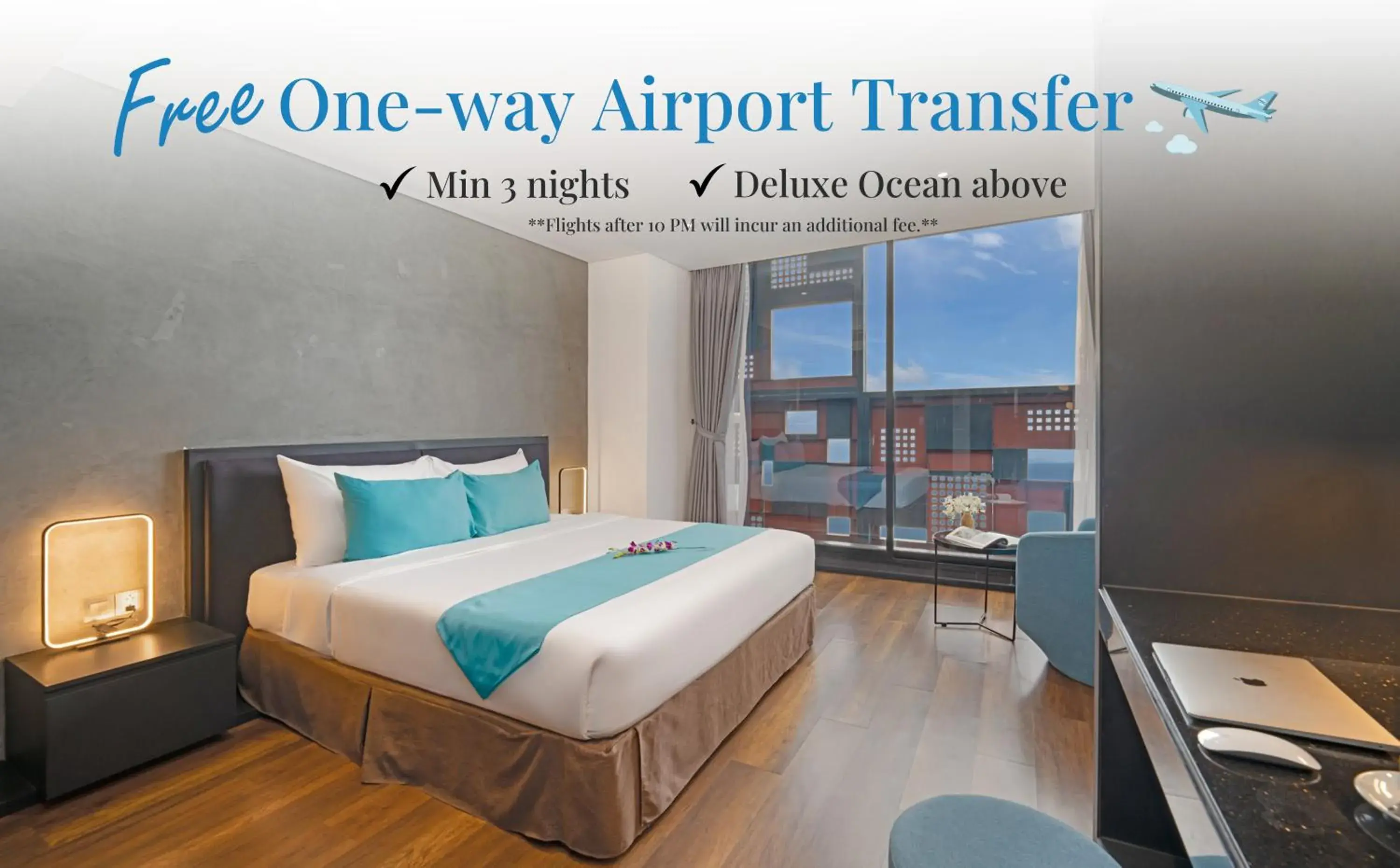 Premier Double Room with Sea View in The Code Hotel & Spa Da Nang - Complimentary Daily Afternoon Tea in Sky Bar Premier Double Room with Sea View in The Code Hotel & Spa Da Nang - Complimentary Daily Afternoon Tea in Sky Bar