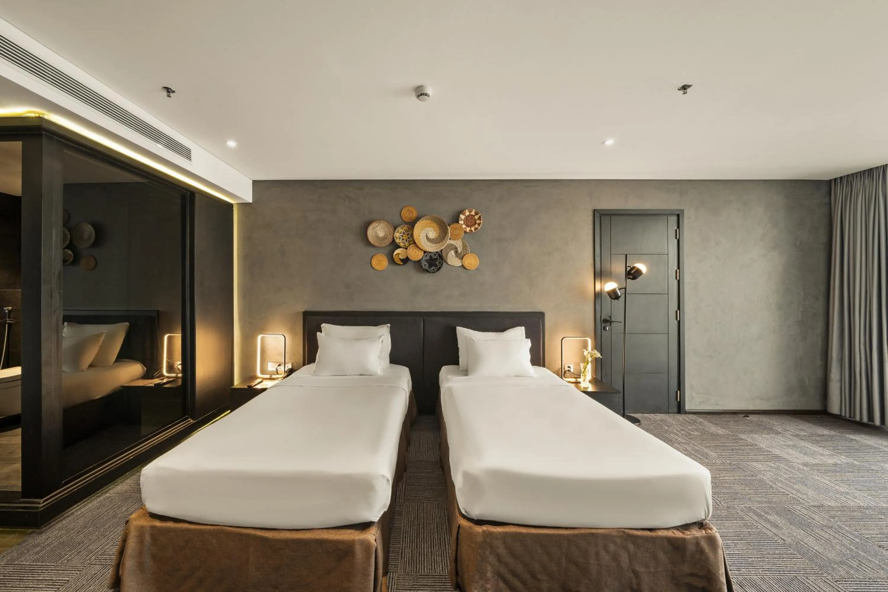 Bed in The Code Hotel & Spa Da Nang - Complimentary Daily Afternoon Tea in Sky Bar