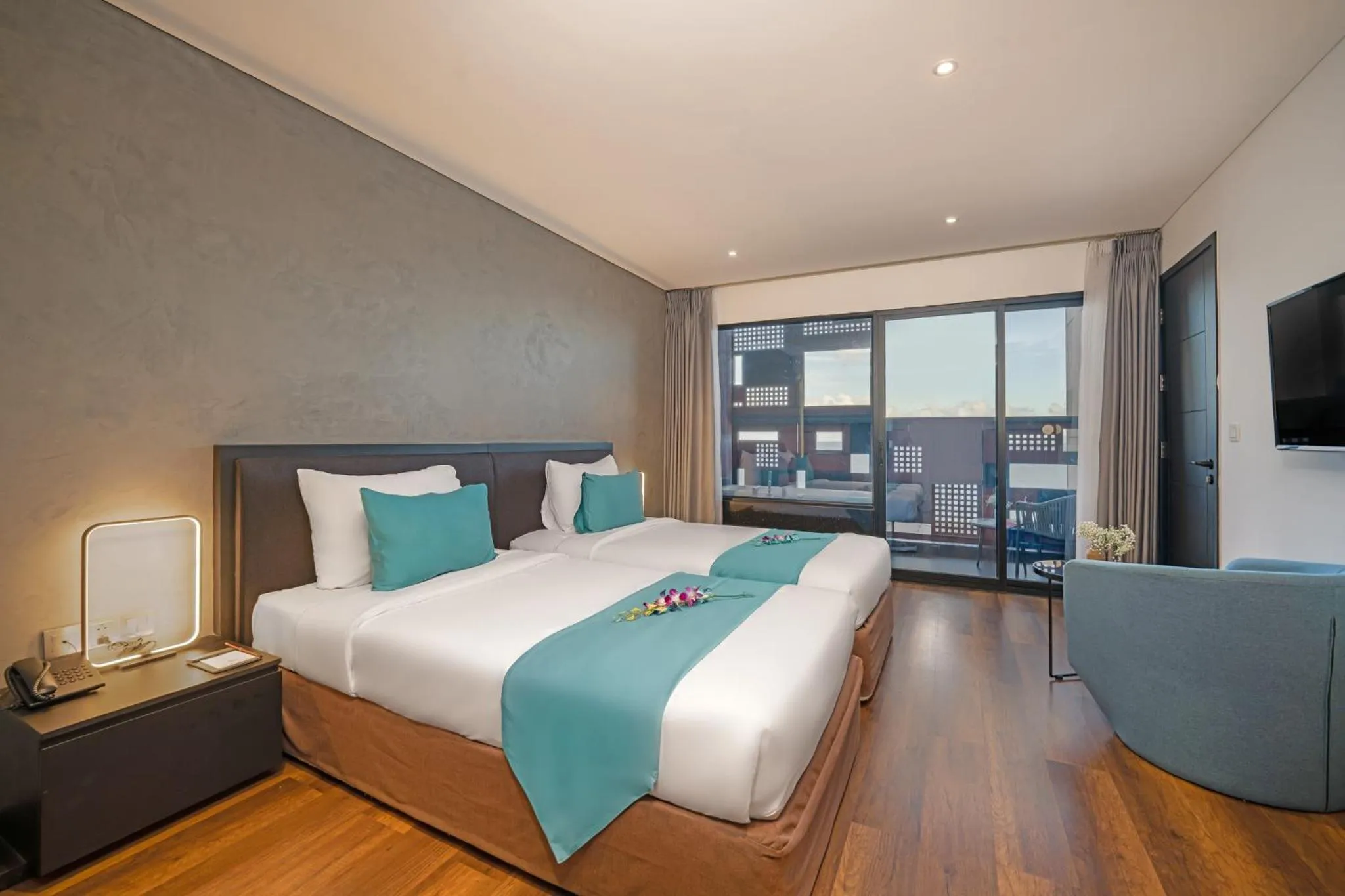 Photo of the whole room, Bed in The Code Hotel & Spa Da Nang - Complimentary Daily Afternoon Tea in Sky Bar