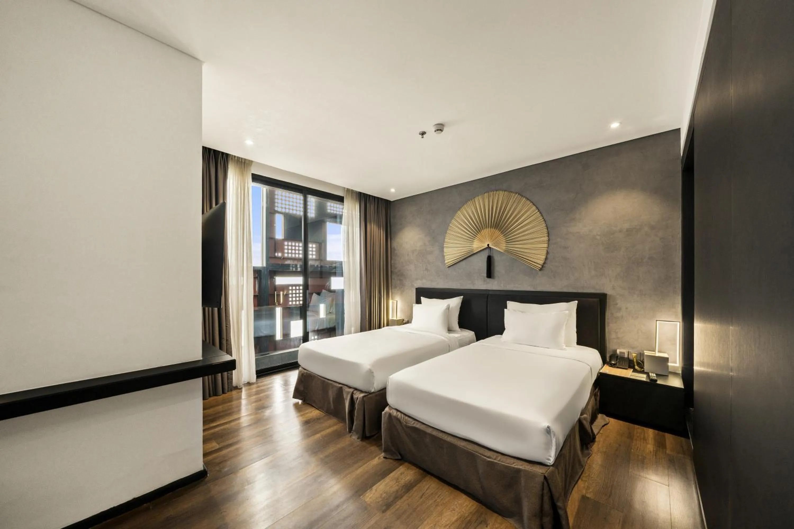 Bed in The Code Hotel & Spa Da Nang - Complimentary Daily Afternoon Tea in Sky Bar