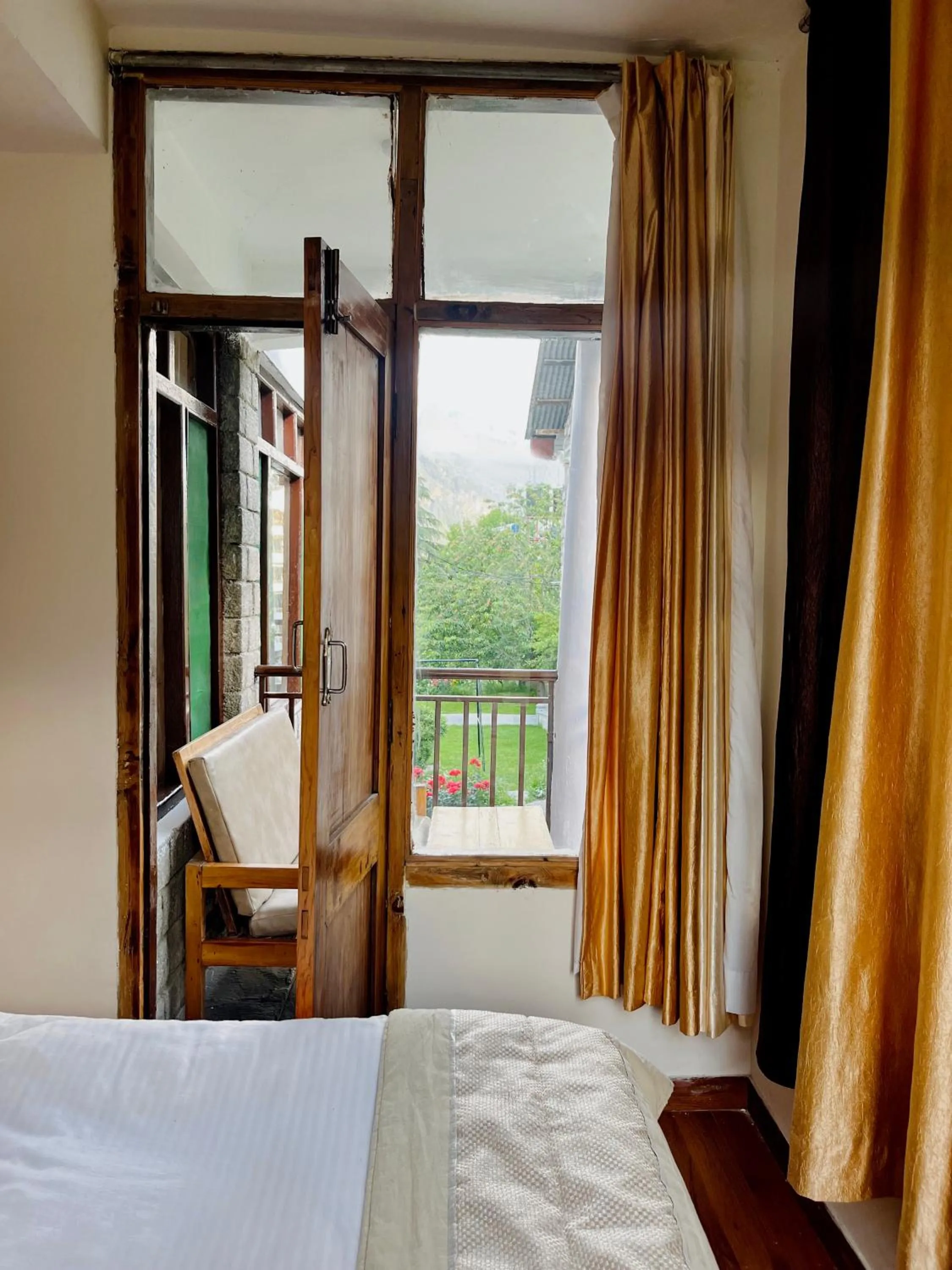 View (from property/room), Bed in Tourist Hotel 10 minutes walking distance from the mall