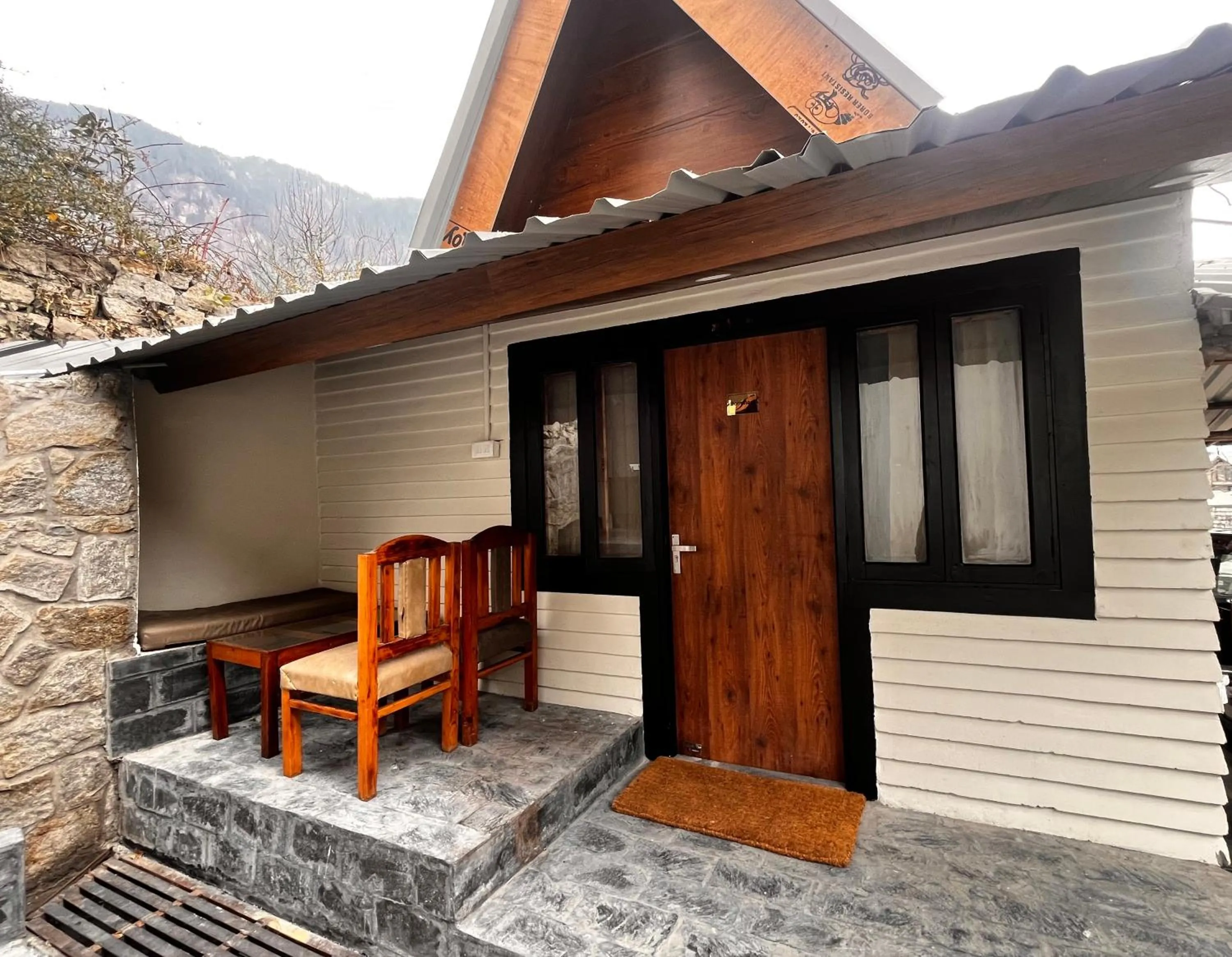 Patio in Tourist Hotel 10 minutes walking distance from the mall