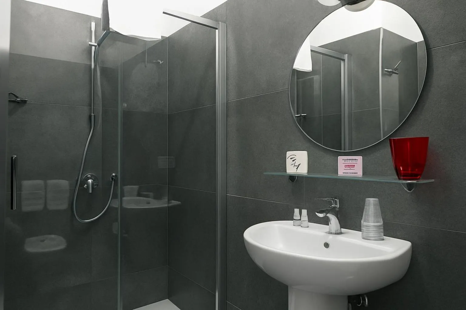 Shower in Piazza Carità